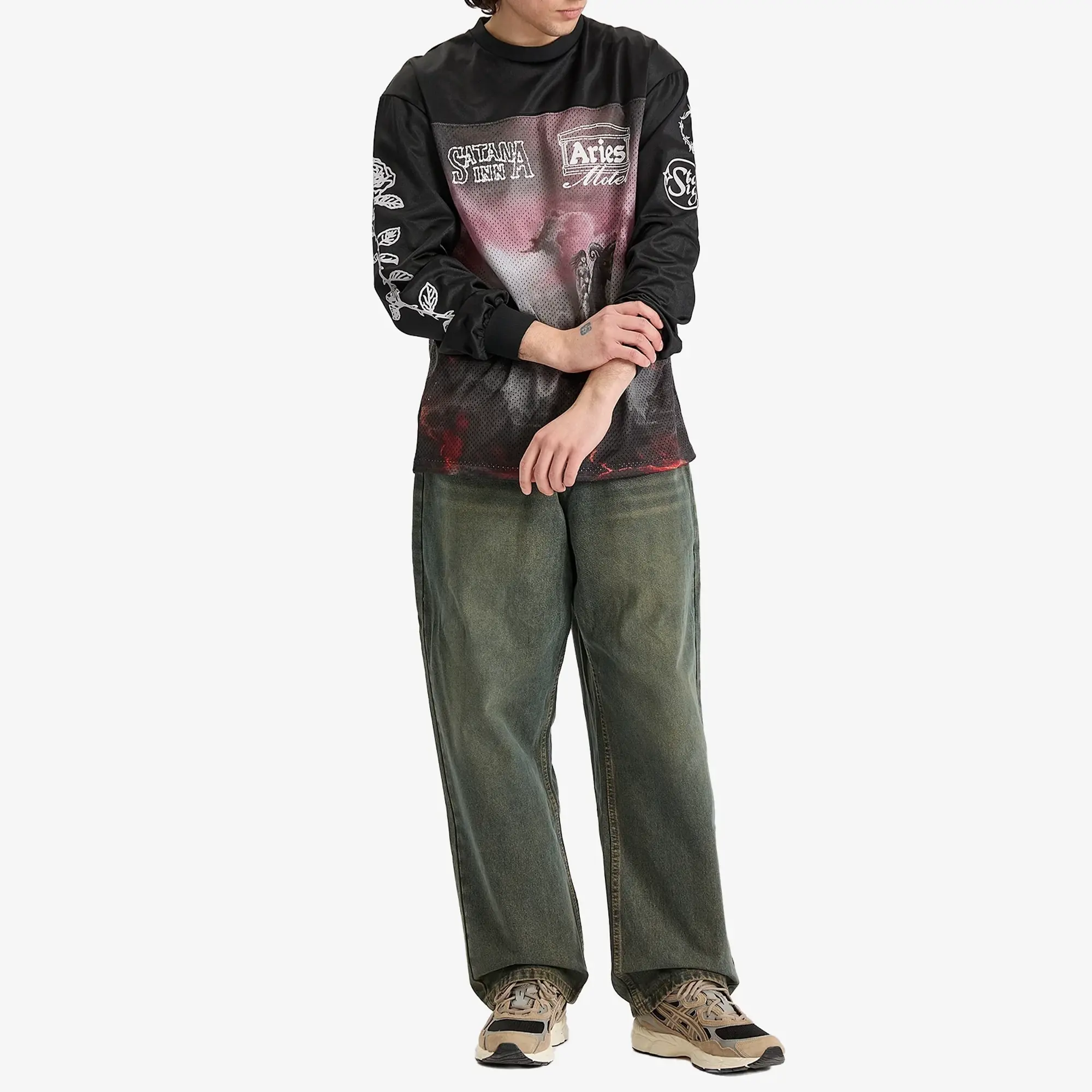 Aries Men's Ramscape Airtex LS Tee Multi
