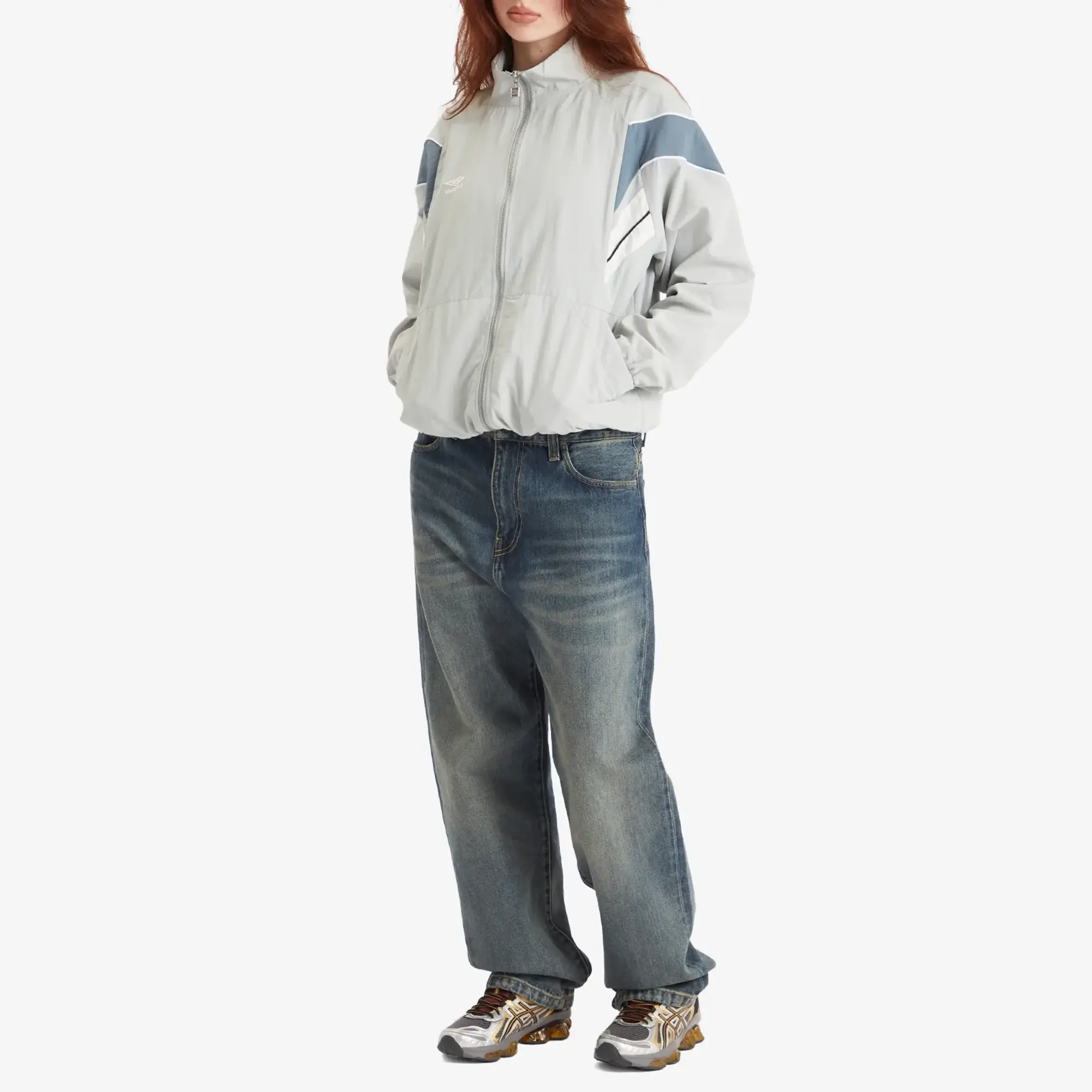 Umbro Relaxed Track Jacket Pearl Blue