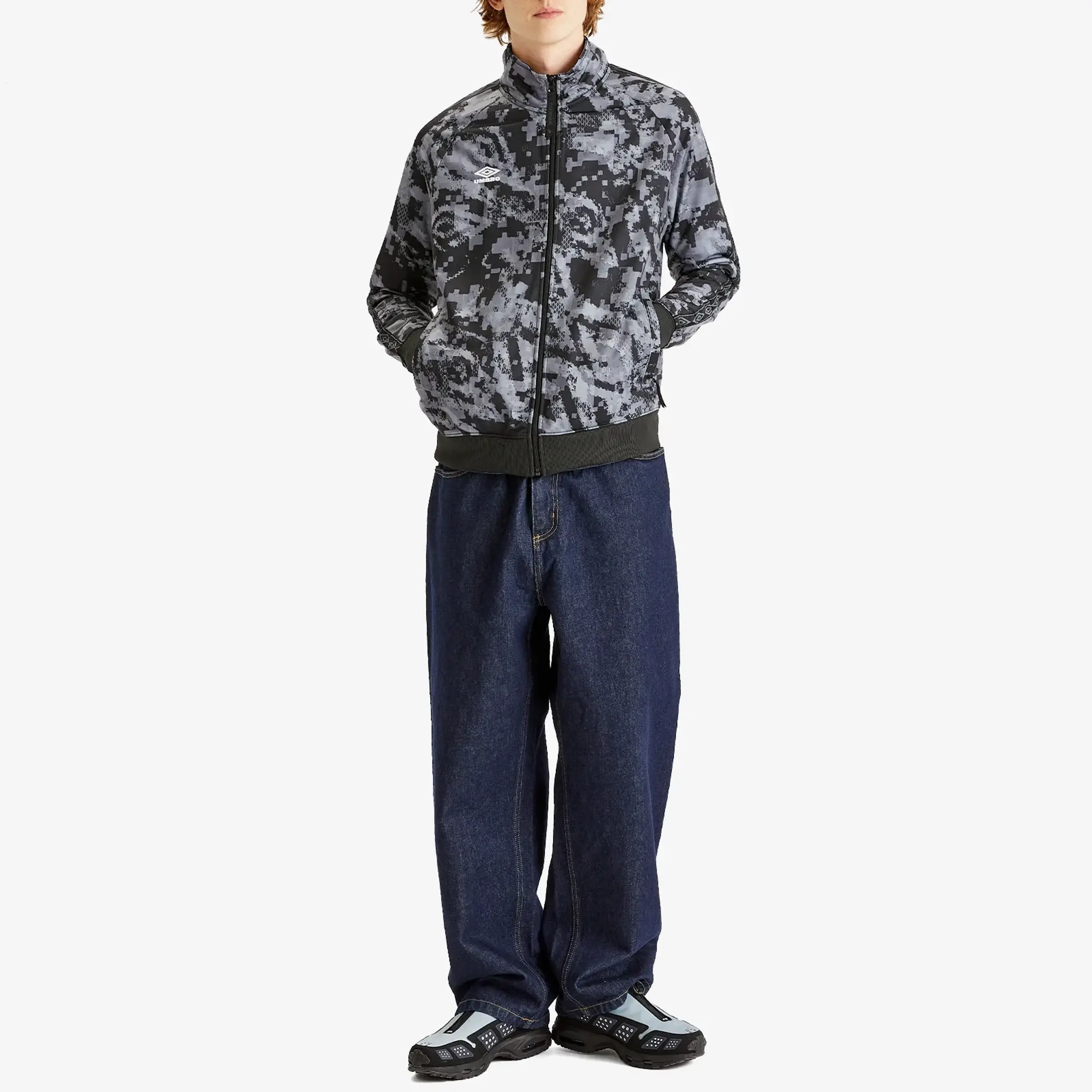 Umbro Taped Digi Track Top Black Camo