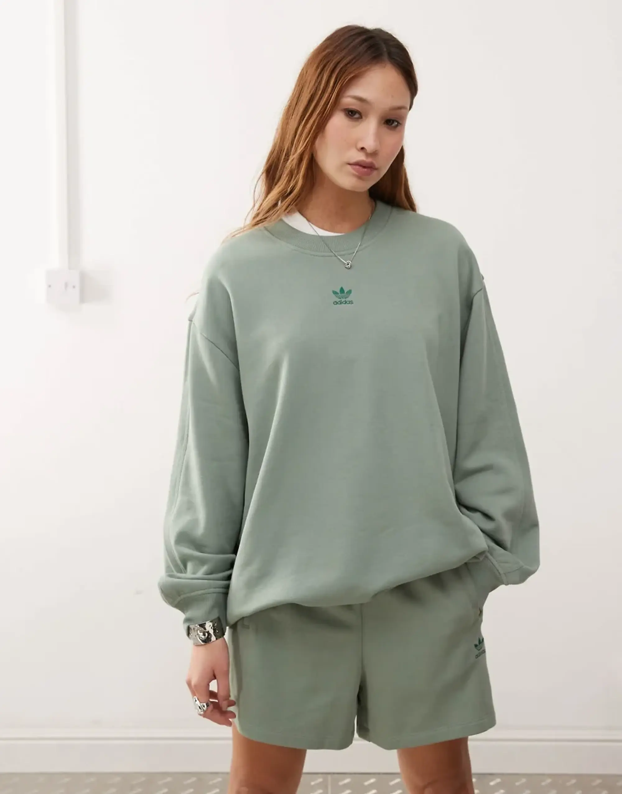 adidas Originals Women Essentials Oversized French Terry Swe
