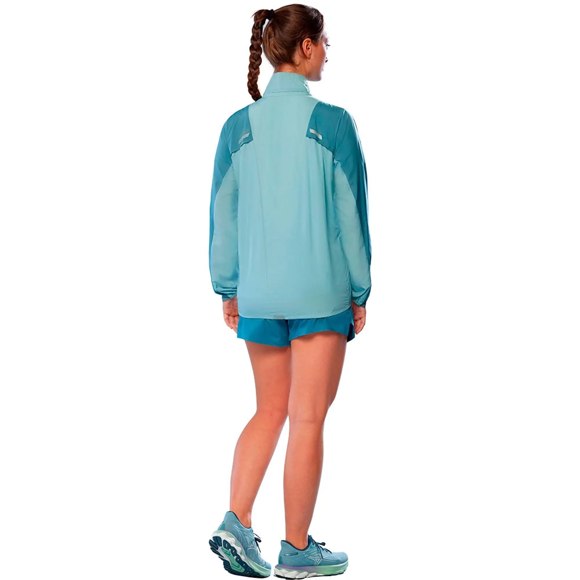 Mizuno Tech Light Jacket Running Jacket Women - Petrol