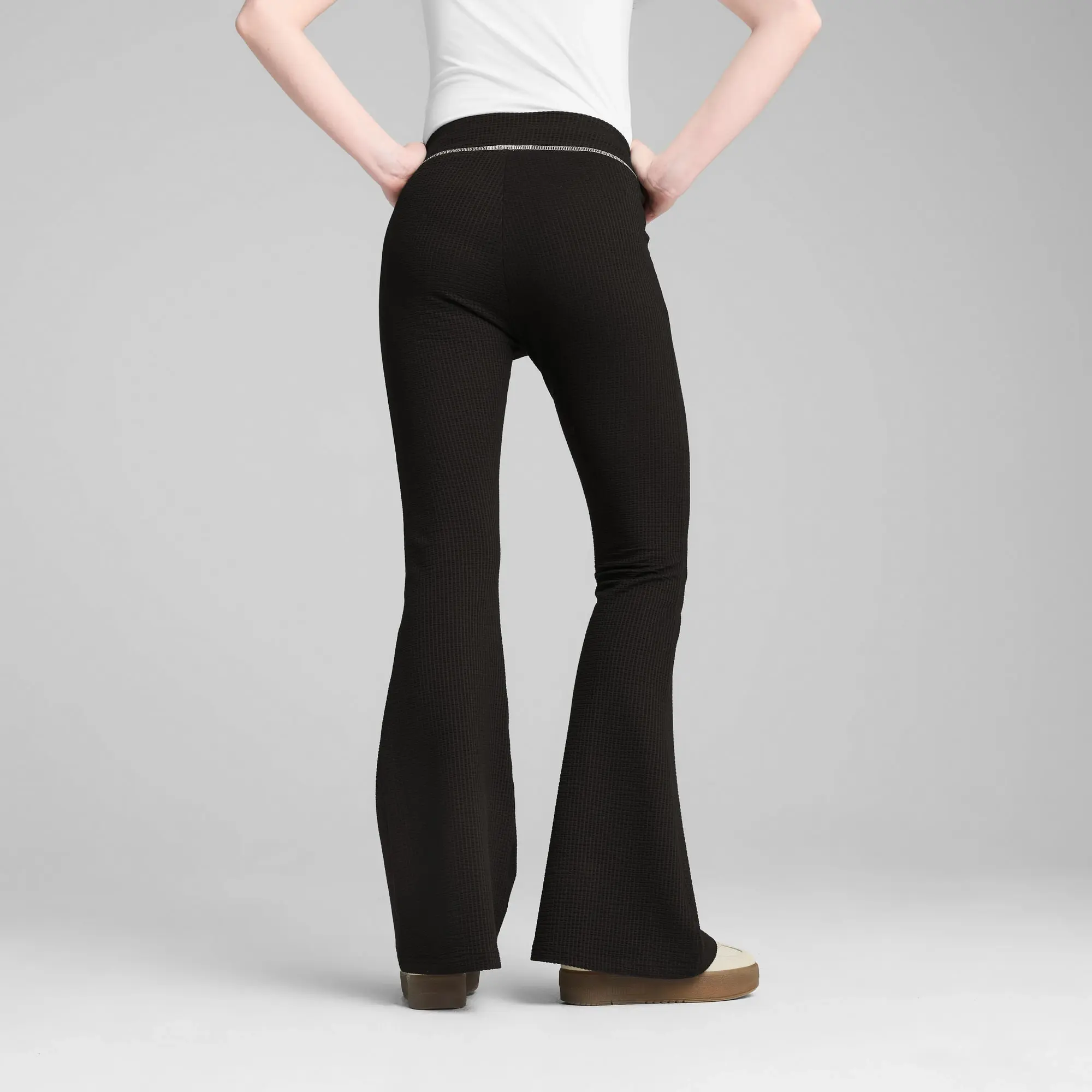 PUMA Dare To Textured Flared Leggings Women, Black