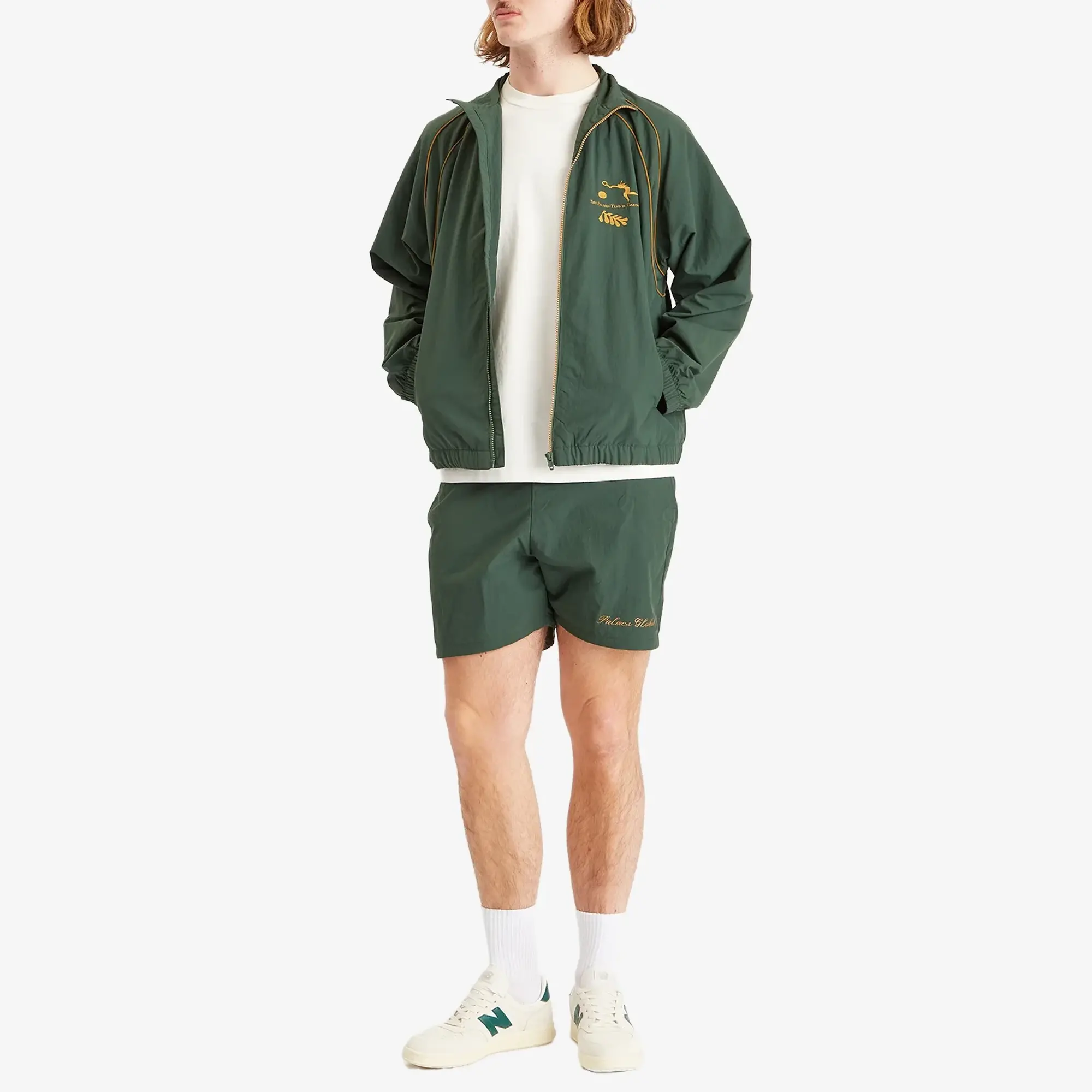 Palmes Men's Garden Track Jacket Dark Green