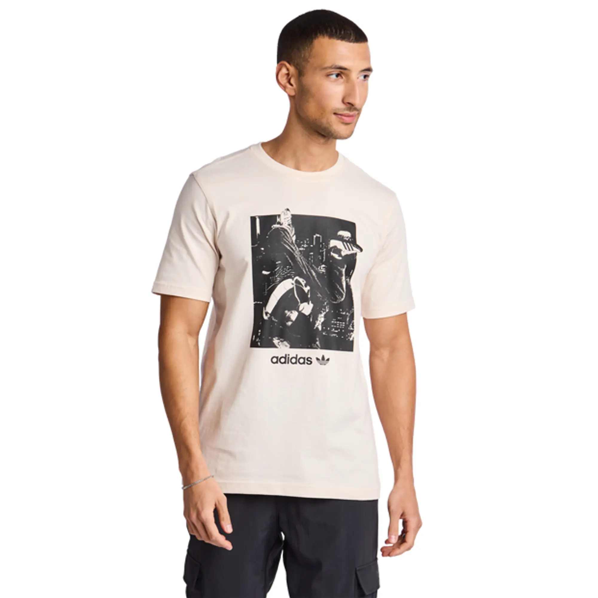 Adidas Graphics Men T-Shirts - White