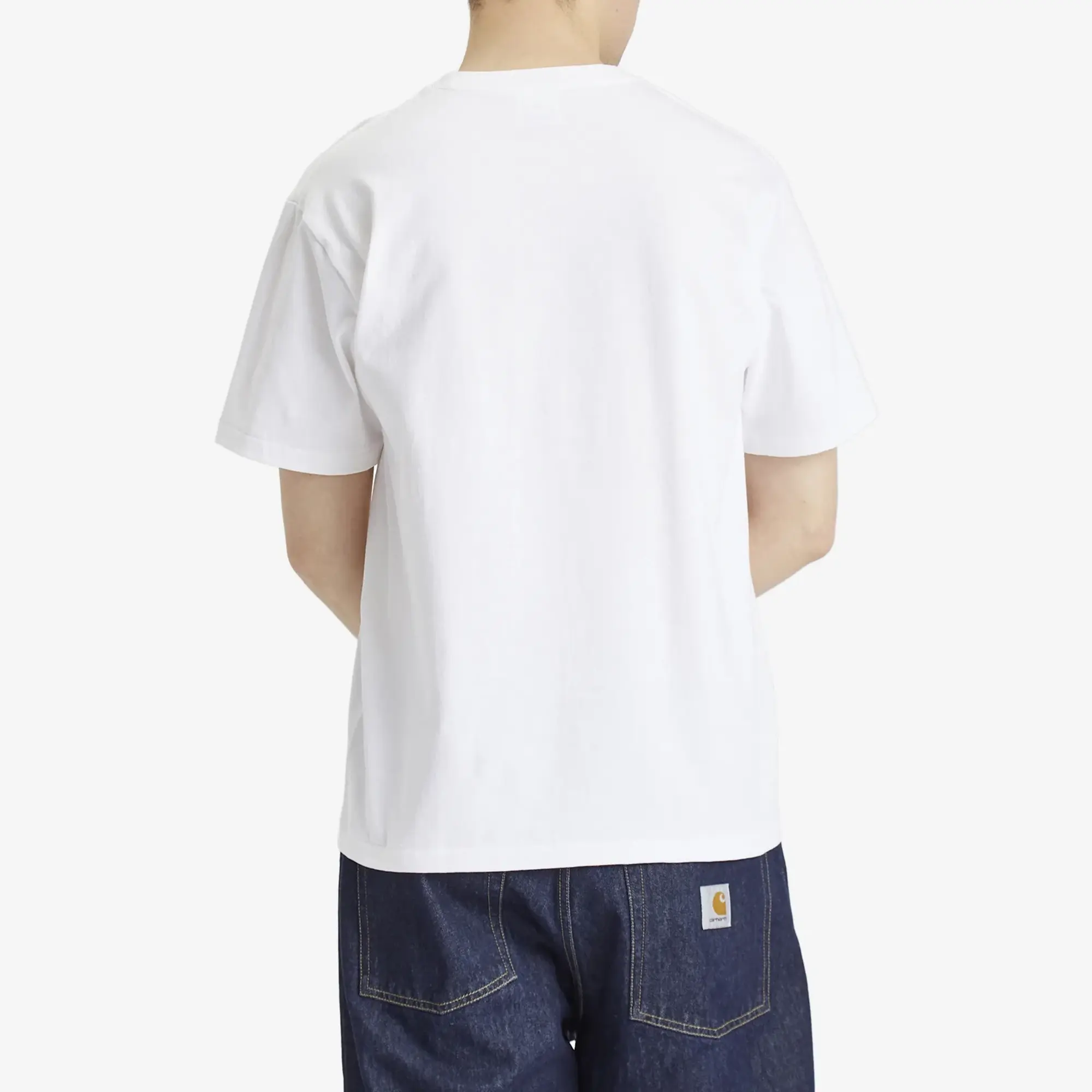 A Bathing Ape Men's Embroidery Style Souvenir Logo Tee White