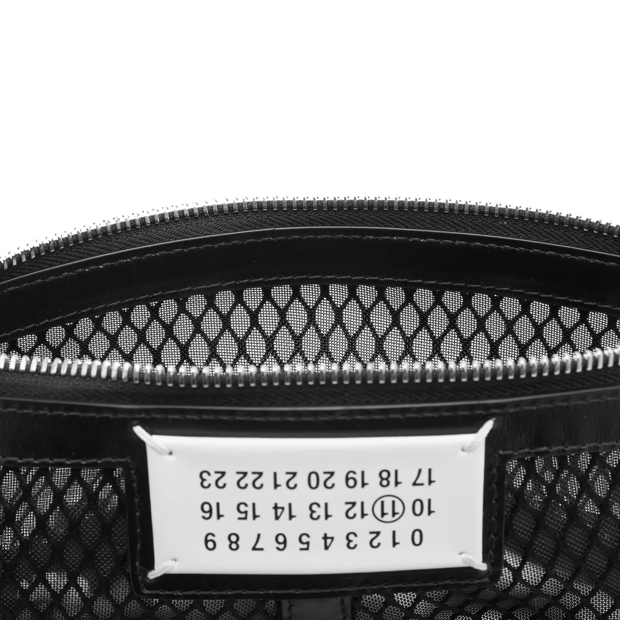 Maison Margiela Women's Mesh Sac Classique Mini Handbag Black/Black