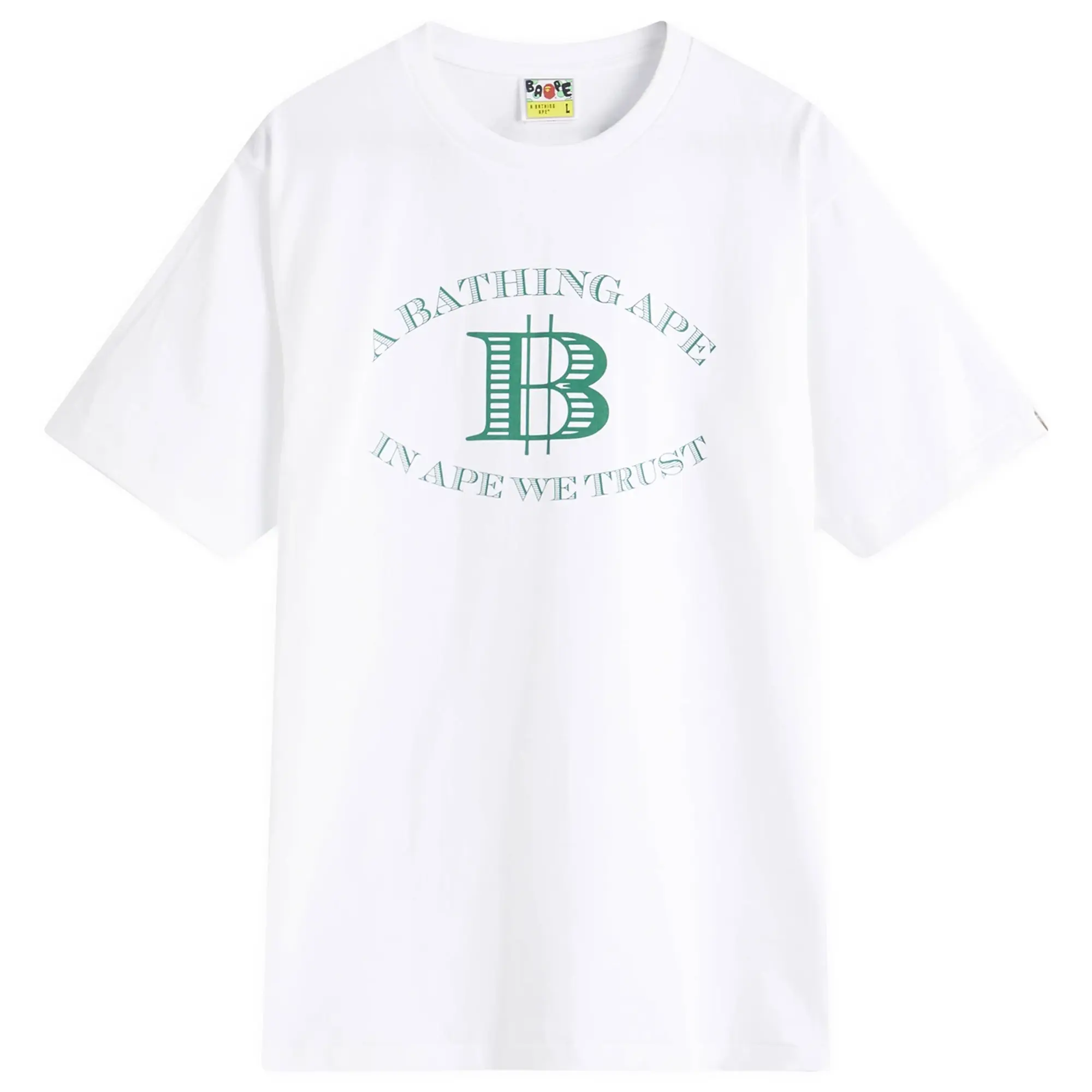 A Bathing Ape Men's Money B Logo Tee White