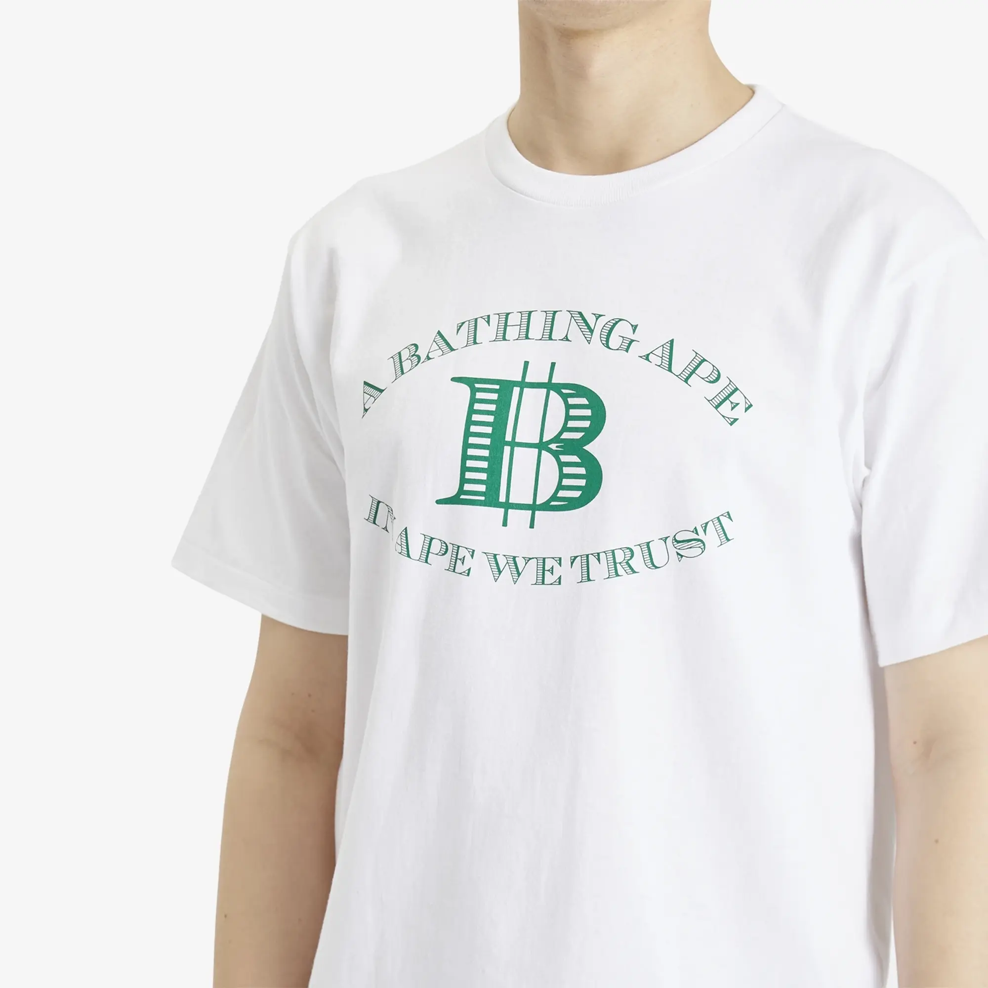 A Bathing Ape Men's Money B Logo Tee White