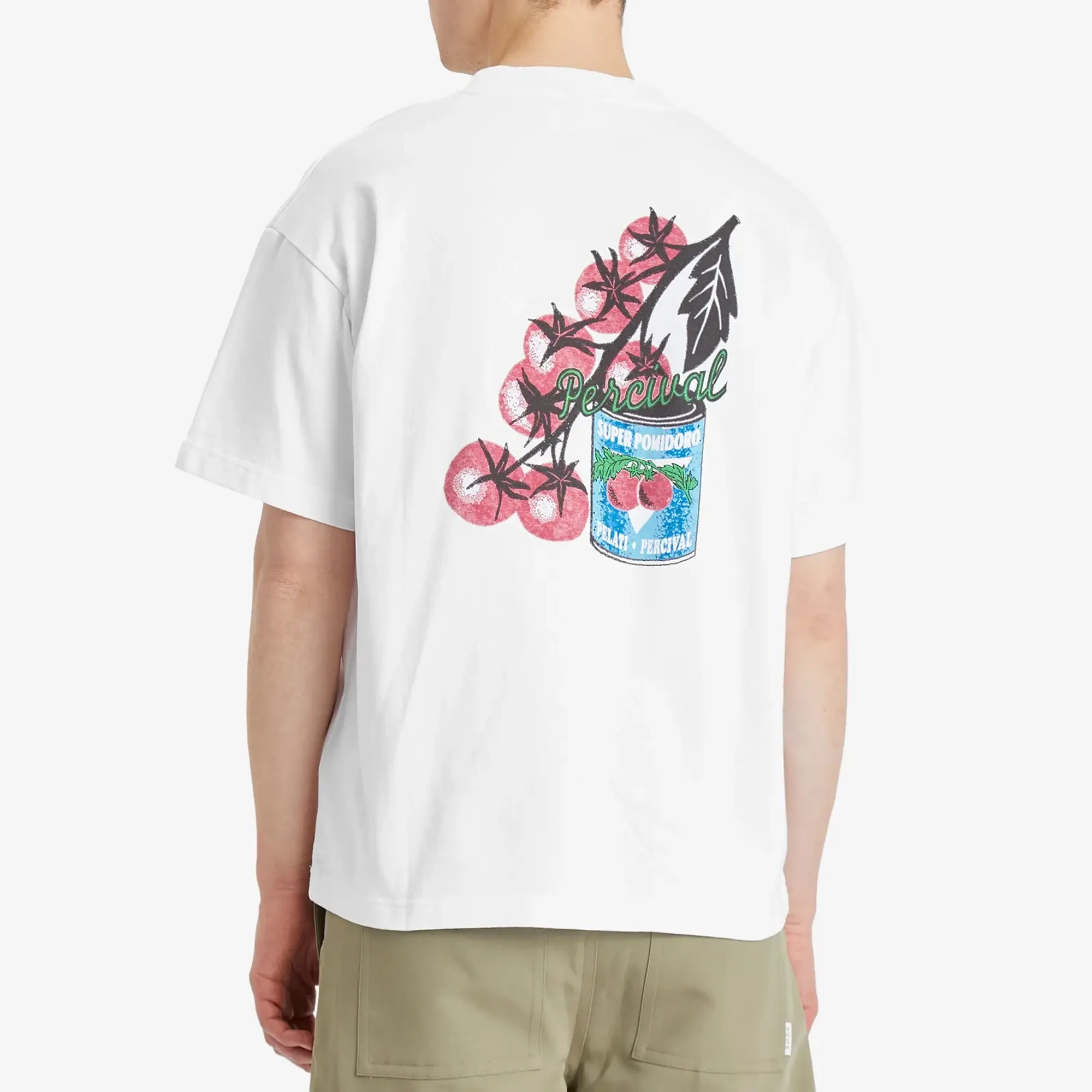 Percival Men's Pomidoro Oversized T-Shirt White