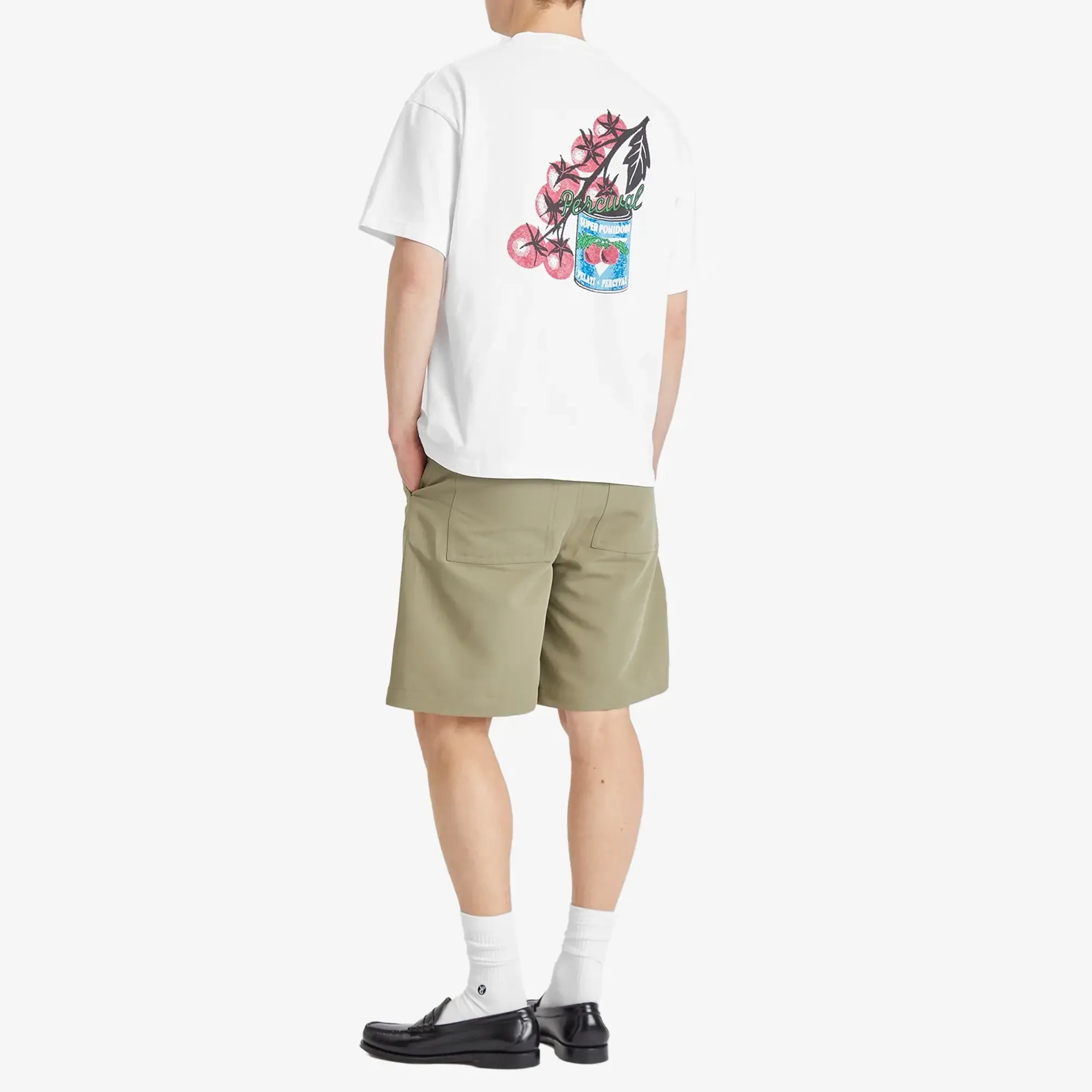 Percival Men's Pomidoro Oversized T-Shirt White