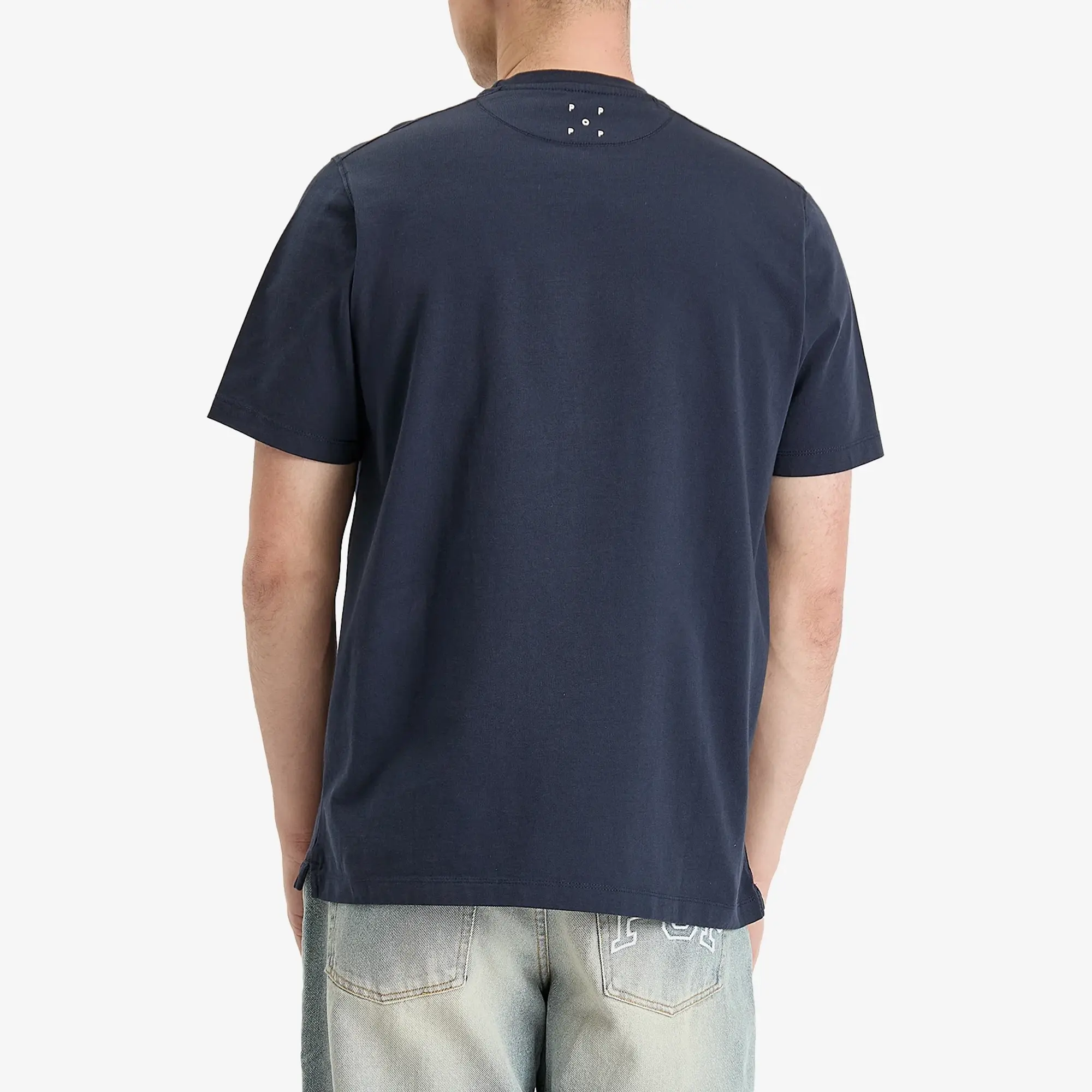 Pop Trading Company Men's Arch Logo T-Shirt Navy