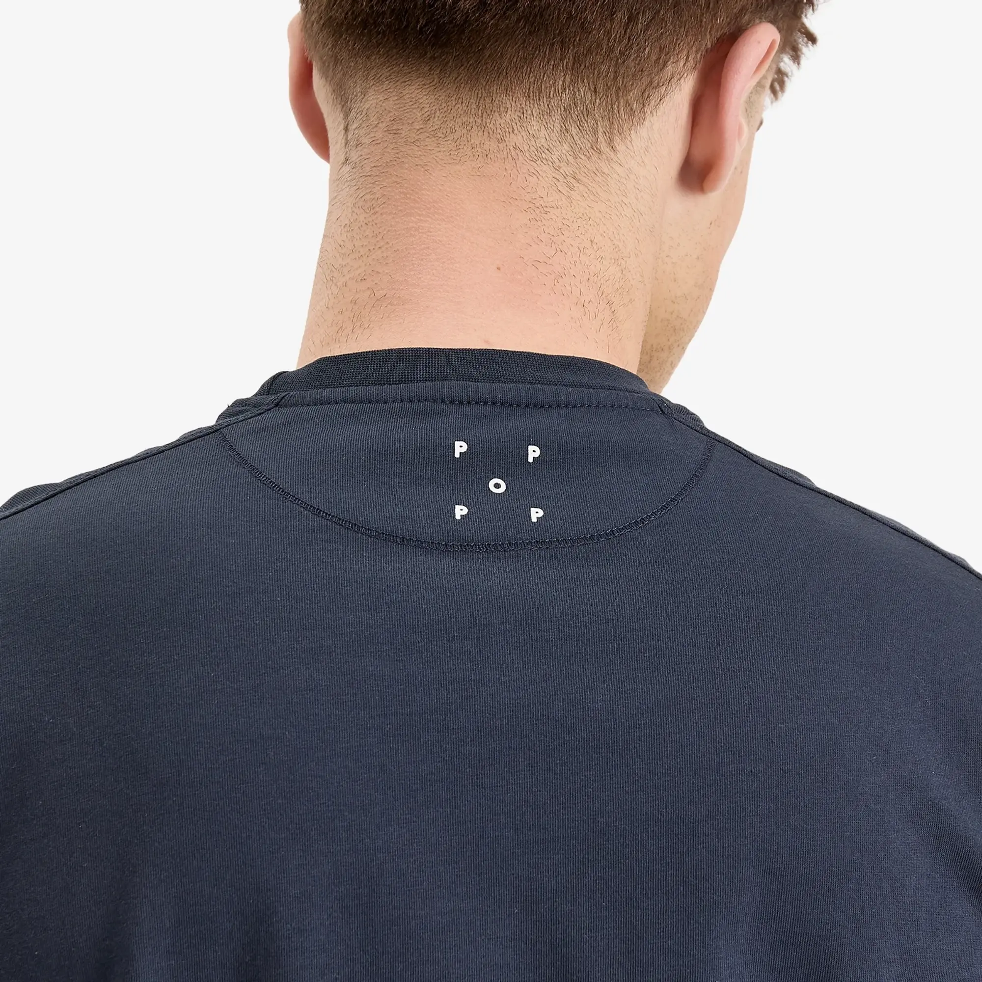 Pop Trading Company Men's Arch Logo T-Shirt Navy