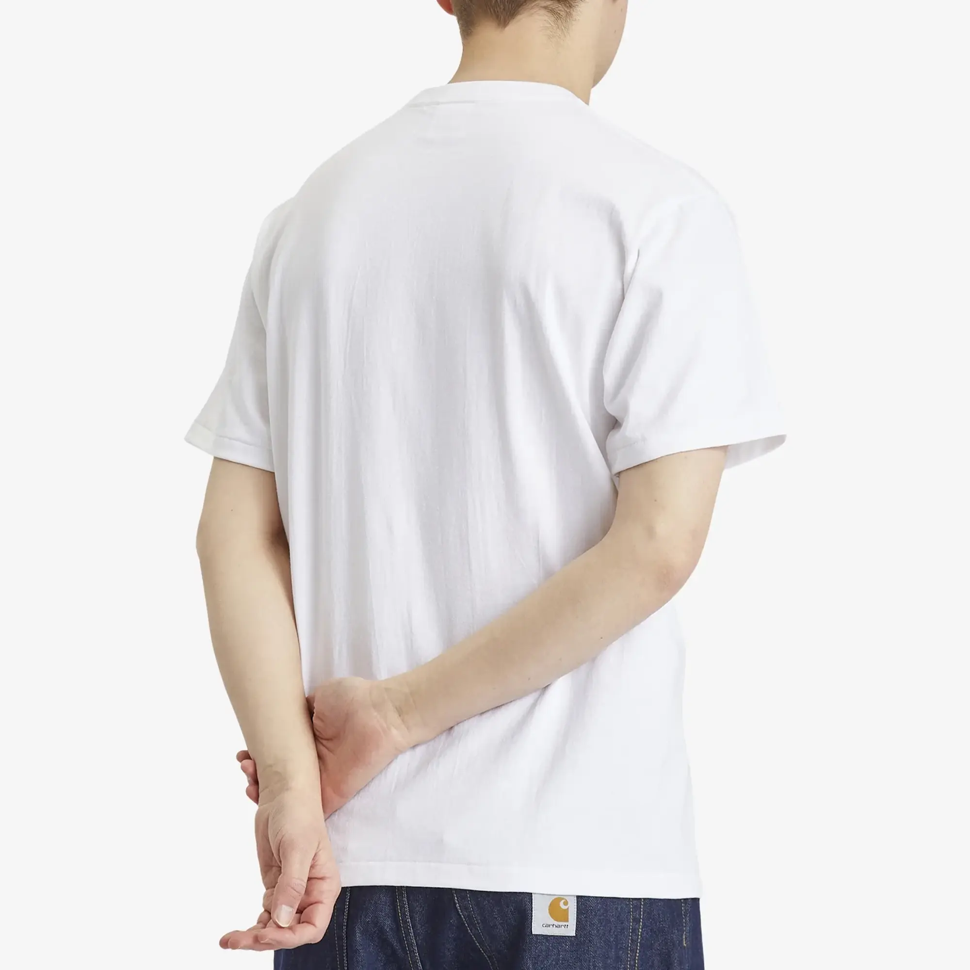 A Bathing Ape Men's Neon Camo College Tee White
