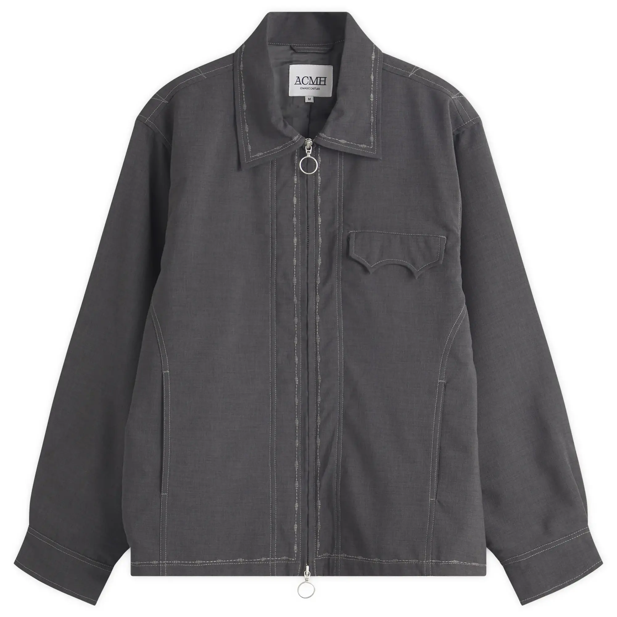 ACMH by Magic Castles Men's Normil Zip Through Jacket Charcoal