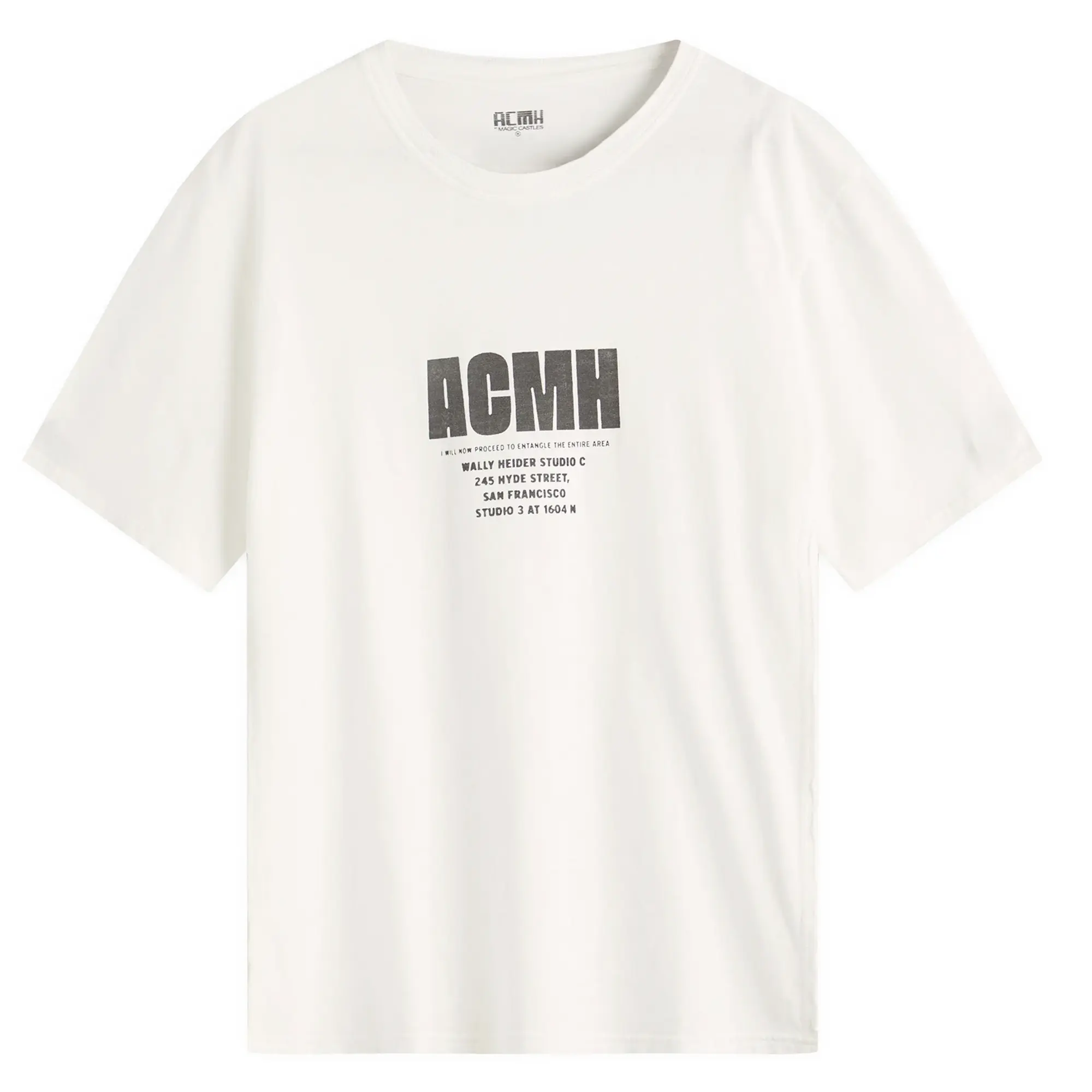 ACMH by Magic Castles Men's Printed T-Shirt Off White