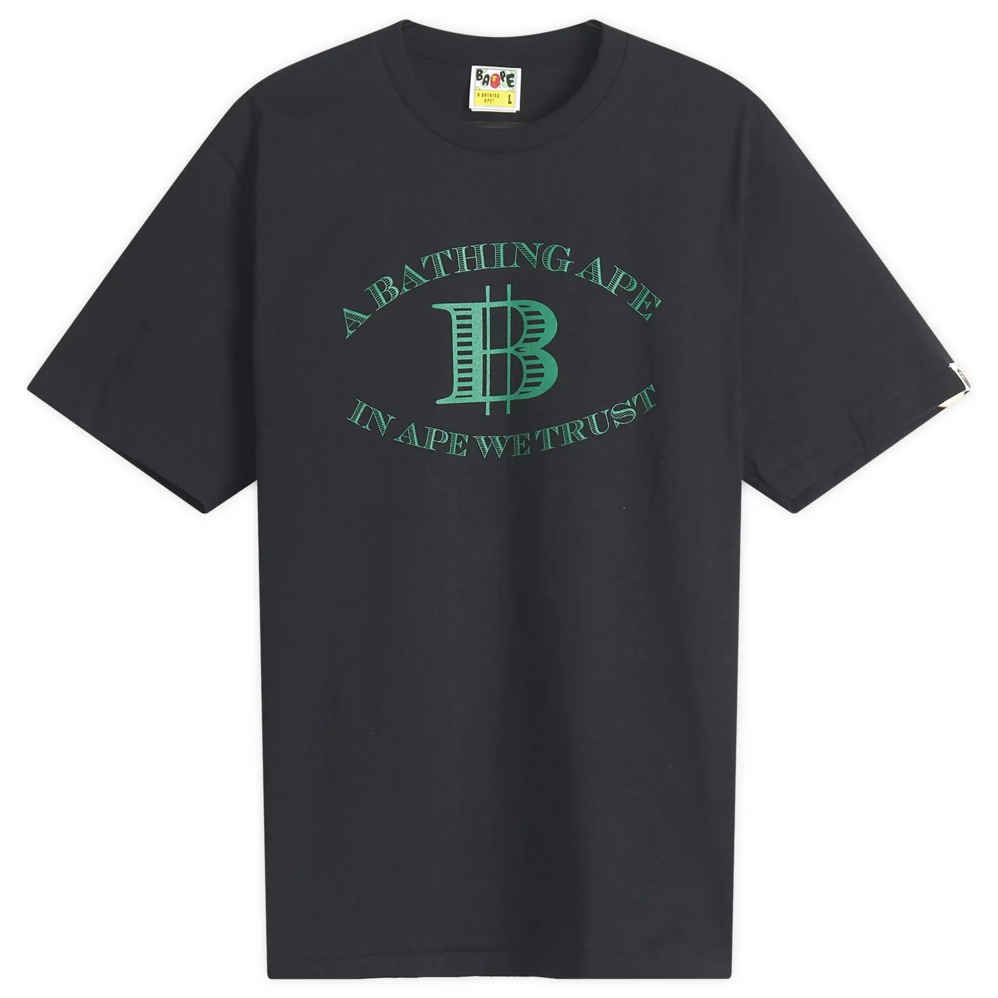 A Bathing Ape Men's Money B Logo Tee Black