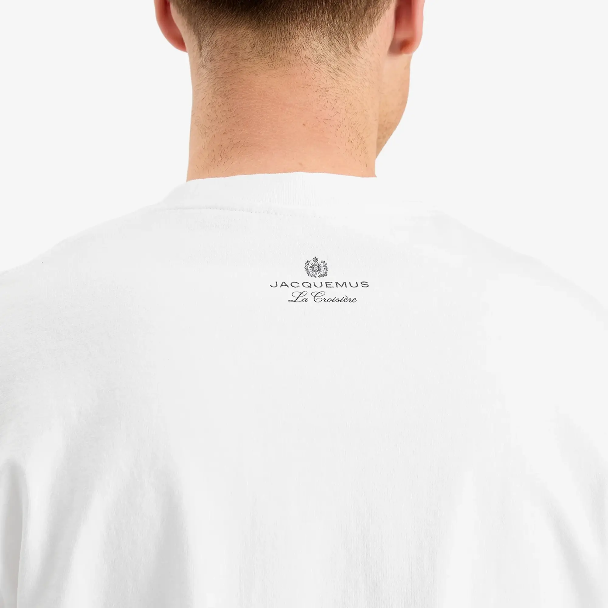 Jacquemus Men's Arty Hotel Logo T-Shirt Arty Hotel White