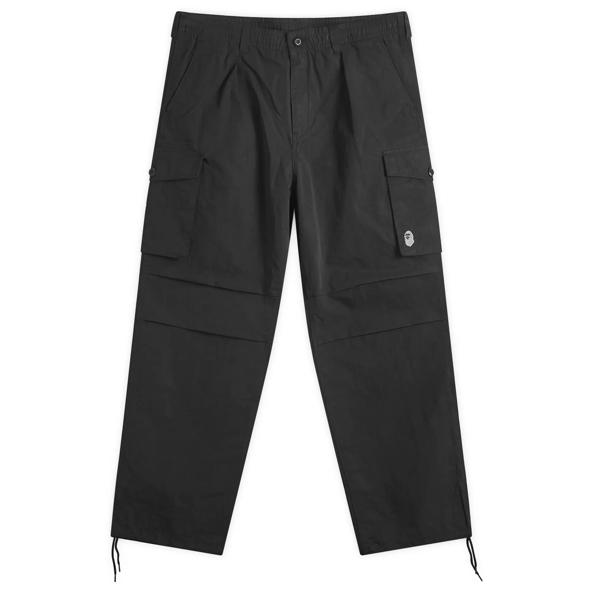 A Bathing Ape Men's Ripstop 6 Pocket Regular Fit Pants Black
