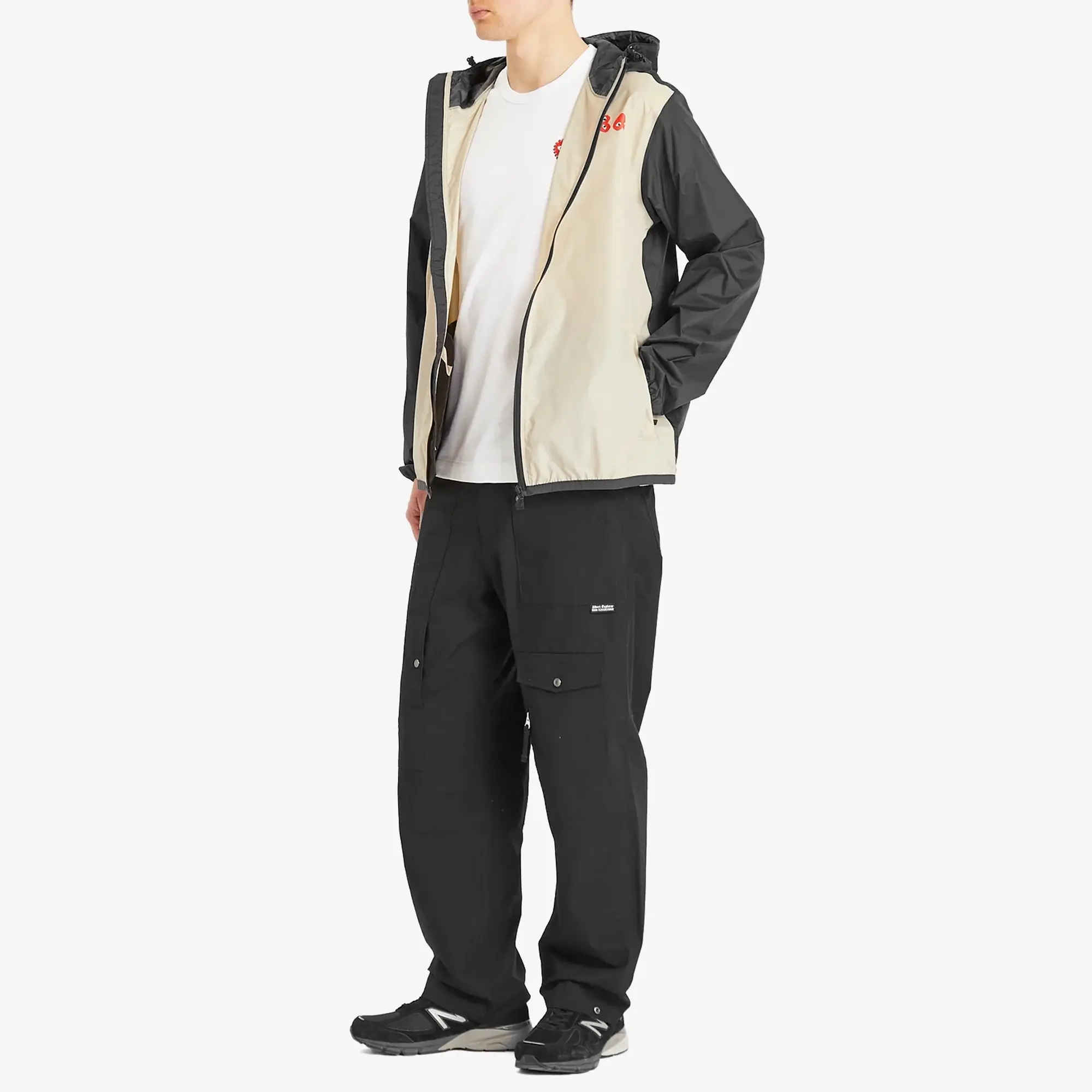 Comme des Garçons Play Men's x K-Way Colour Block Jacket Beige