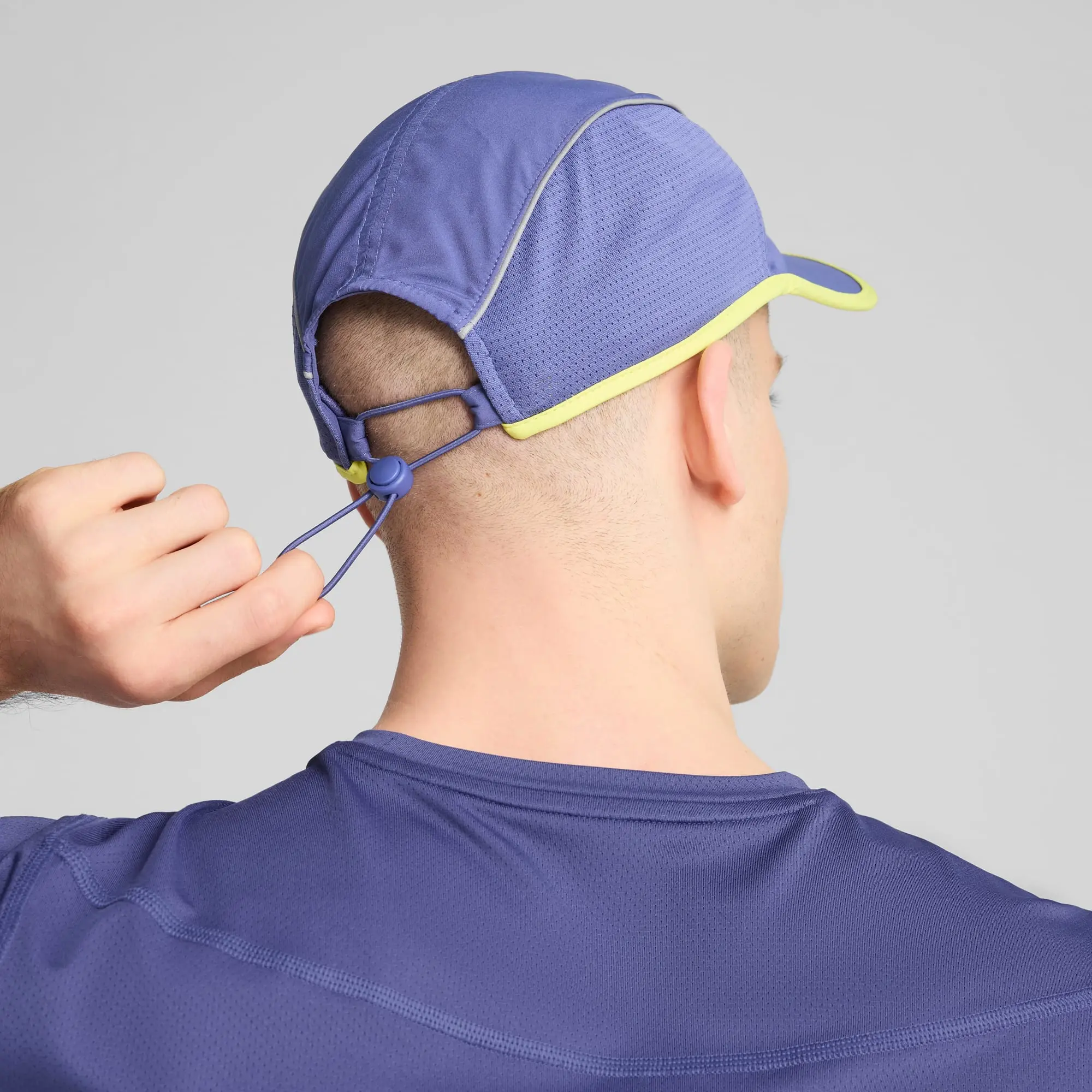 PUMA Runner Short Visor 5 Panel Cap, Blue Crystal