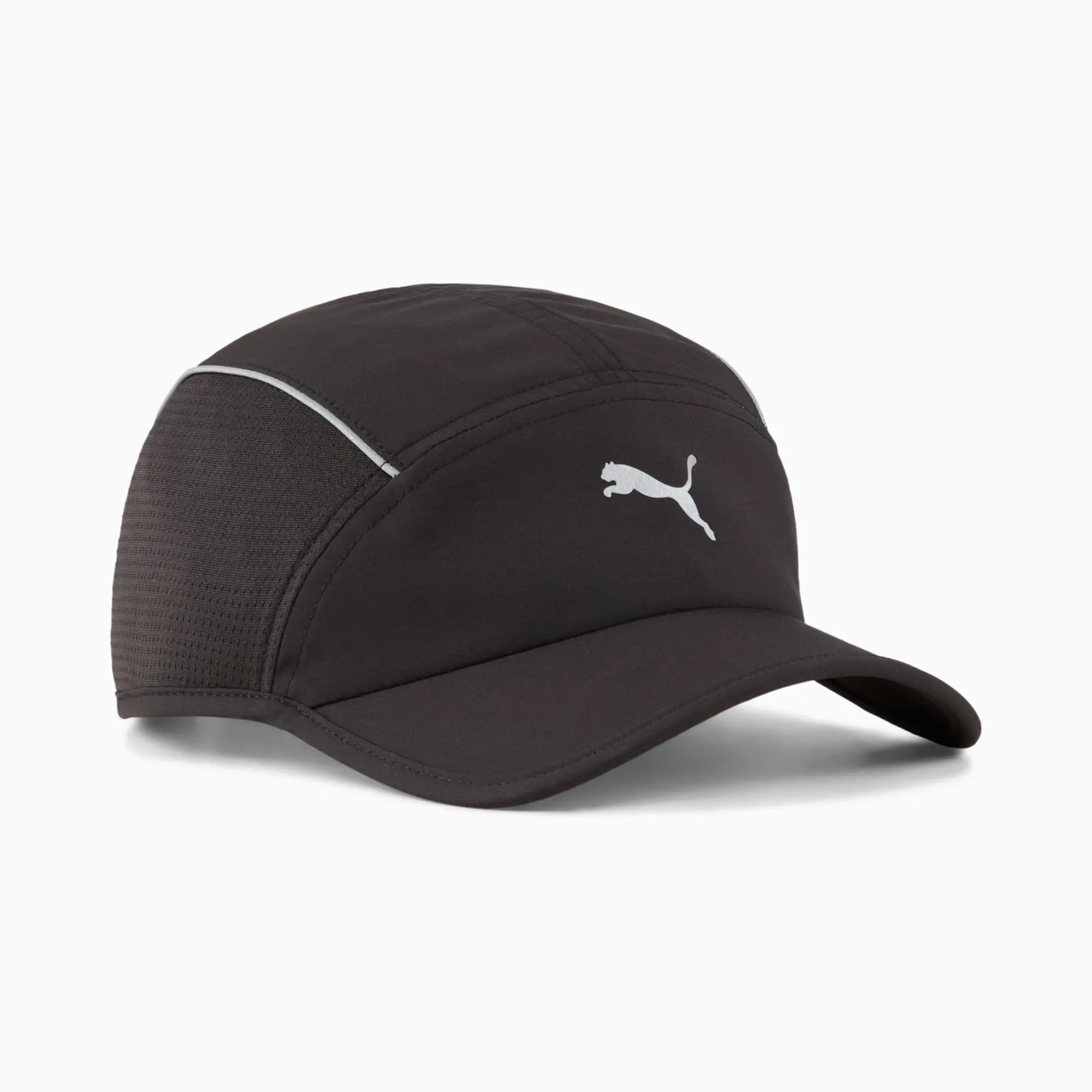 PUMA Runner Short Visor 5 Panel Cap, Black