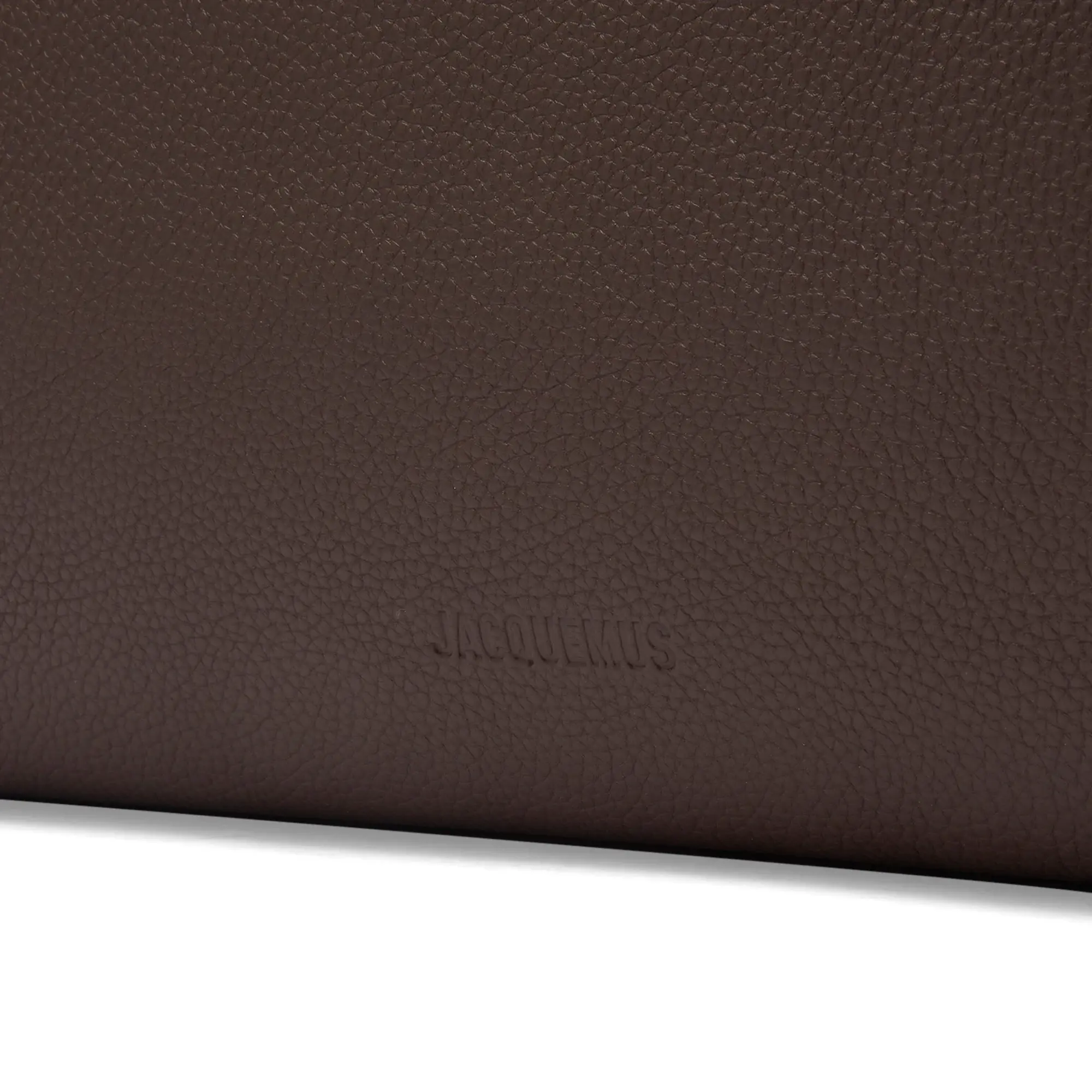 Jacquemus Men's Le Grand Turismo Leather Tote Dark Brown