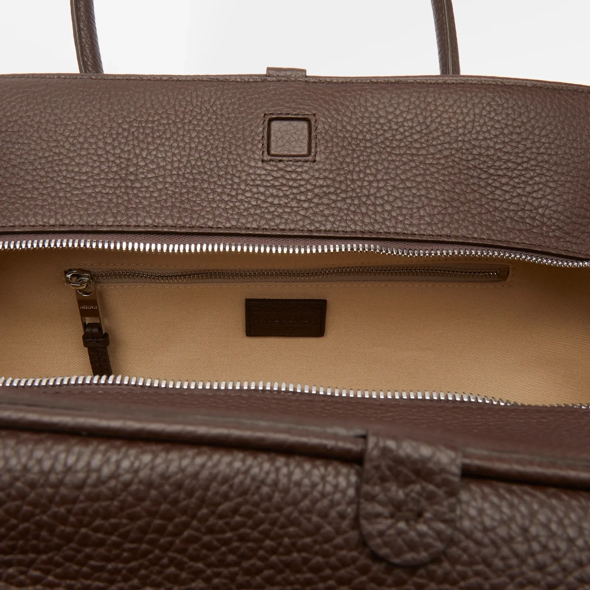 Jacquemus Men's Le Grand Turismo Leather Tote Dark Brown