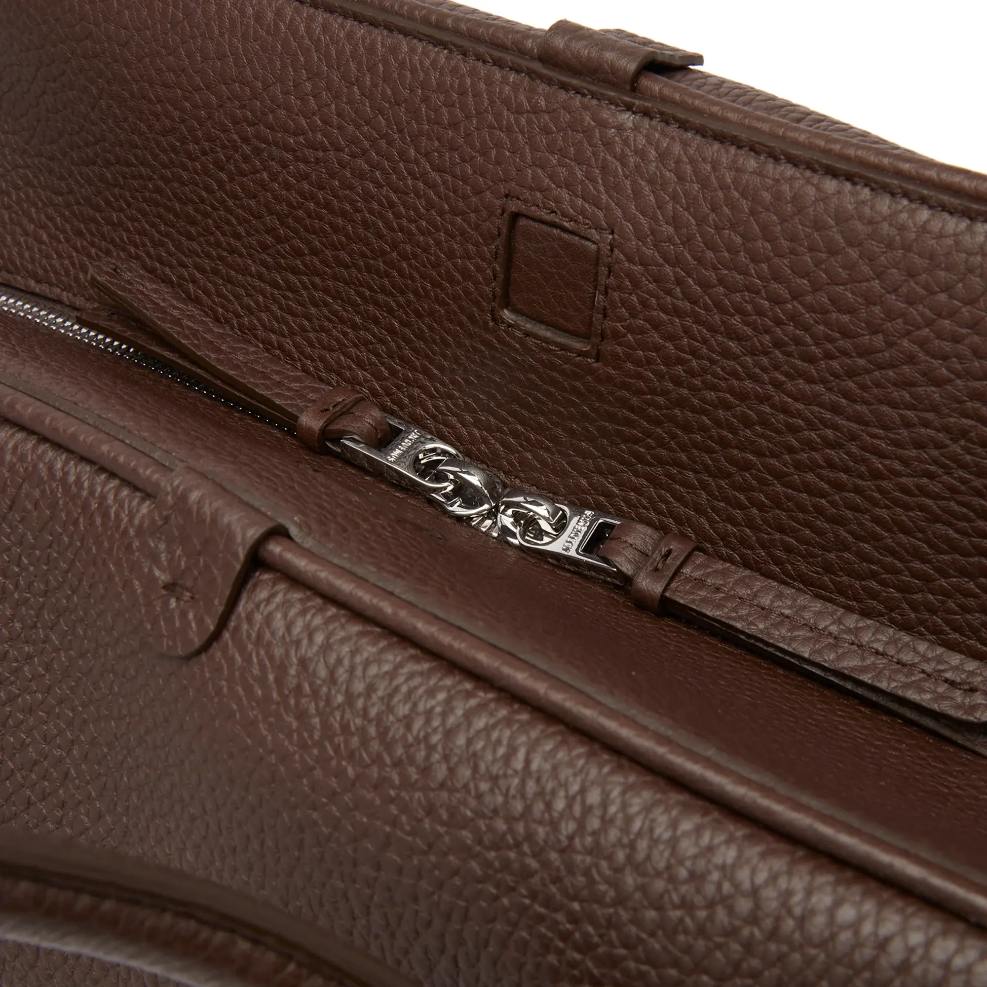 Jacquemus Men's Le Grand Turismo Leather Tote Dark Brown