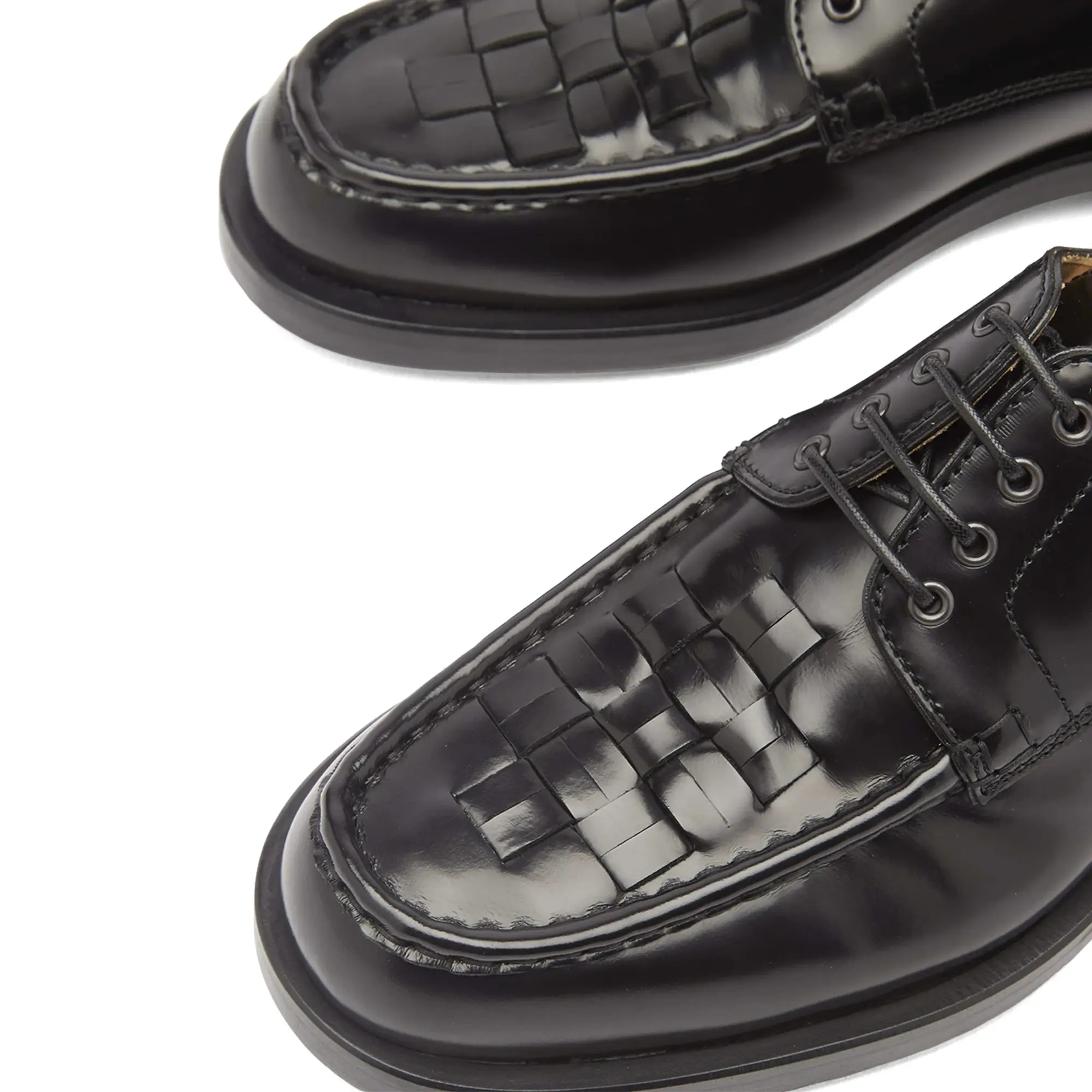 Jacquemus Men's Leather Derby Shoes Black