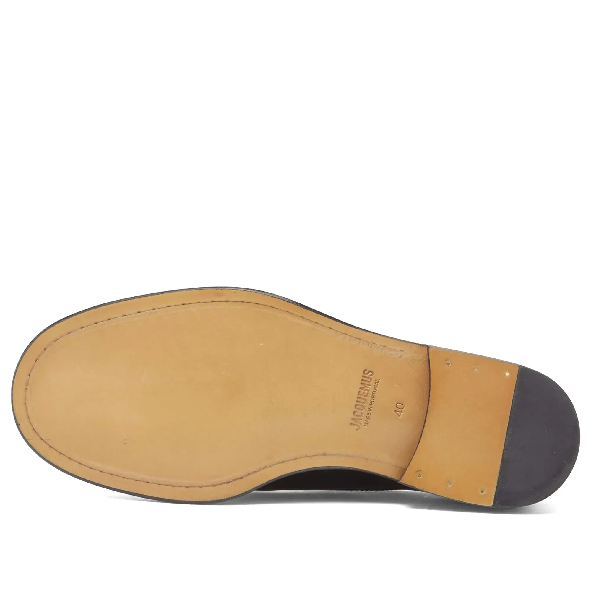 Jacquemus Men's Leather Derby Shoes Black