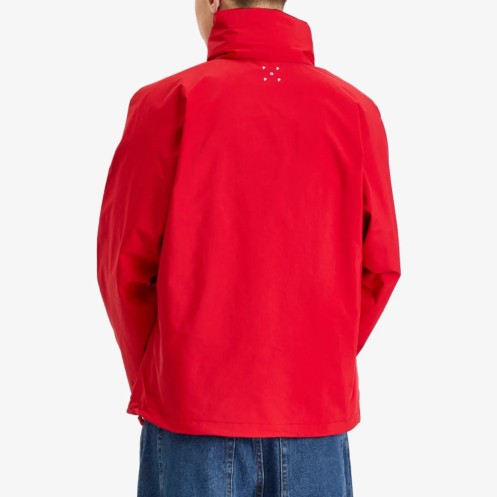 Pop Trading Company Men's Nautical Jacket Haute Red/Navy