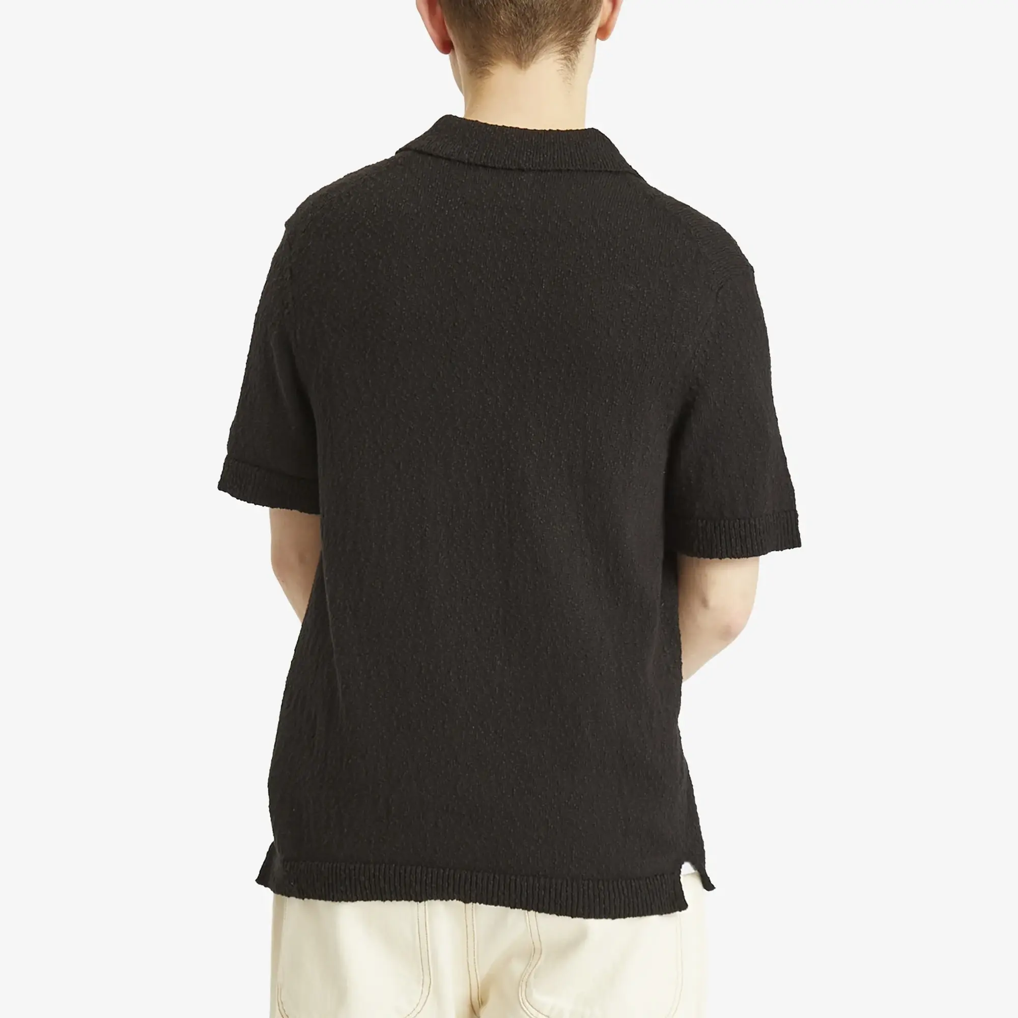 NN07 Men's Randy Boucle Polo Shirt Black