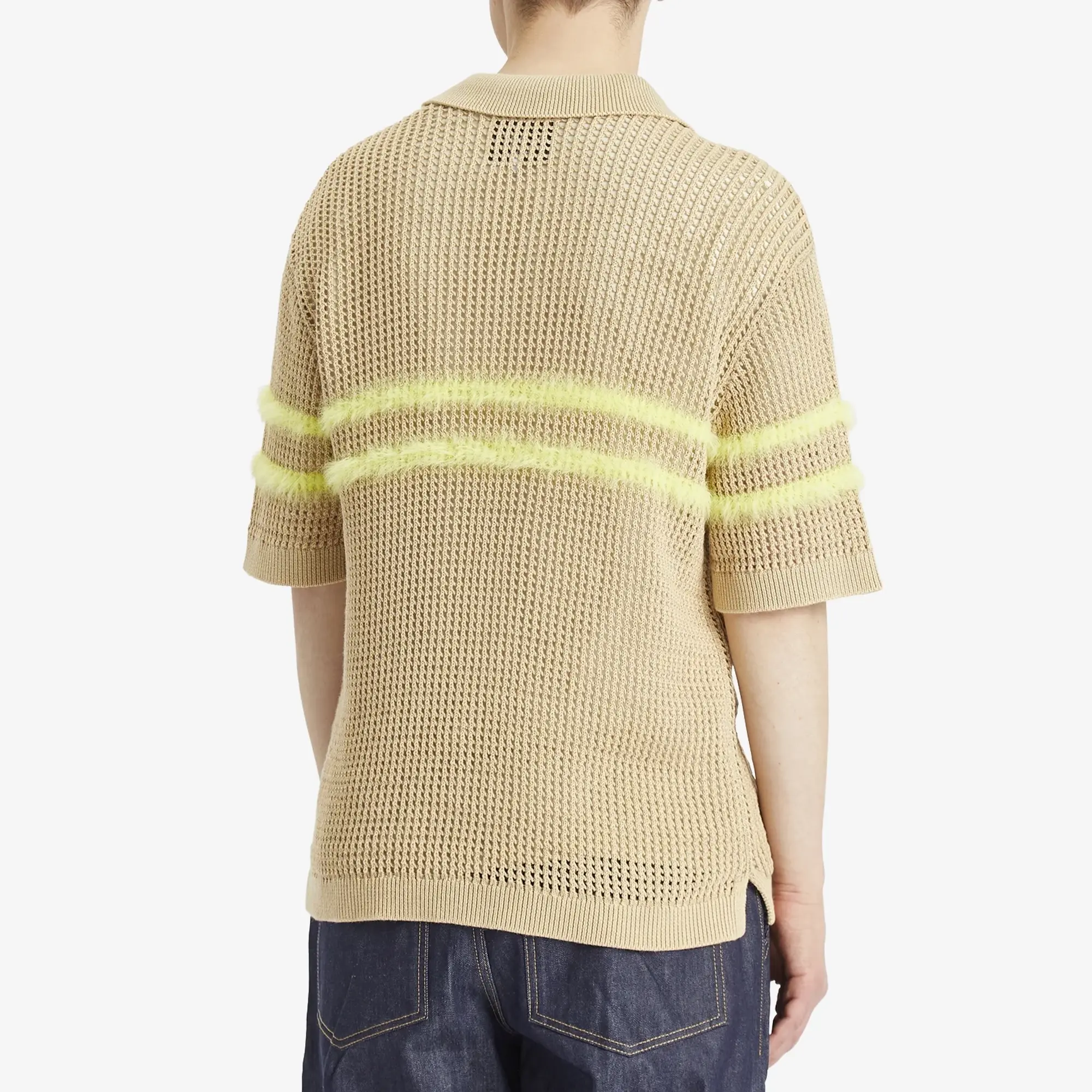 ACMH by Magic Castles Men's Kember Knitted Polo Ecru