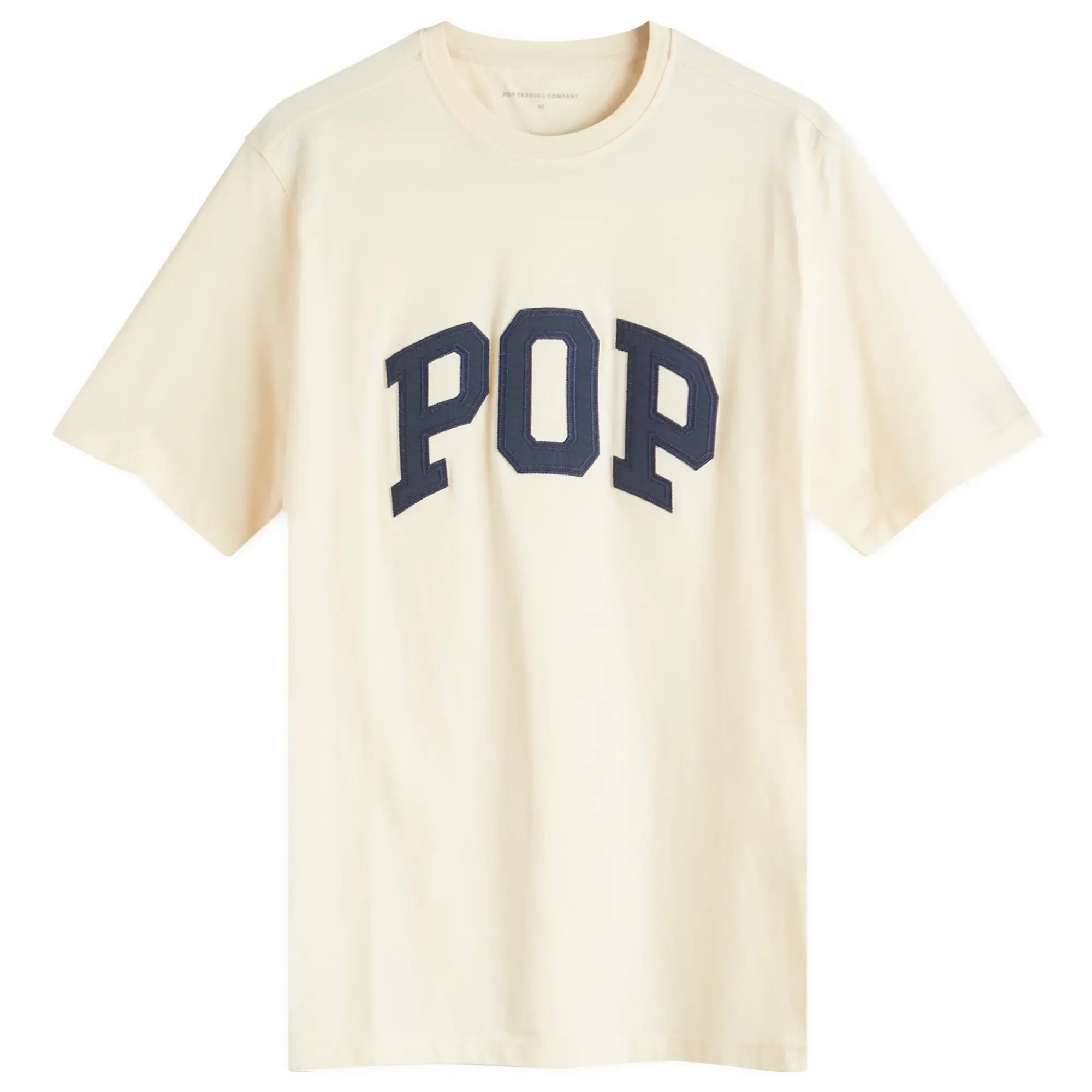 Pop Trading Company Men's Arch Logo T-Shirt Off White