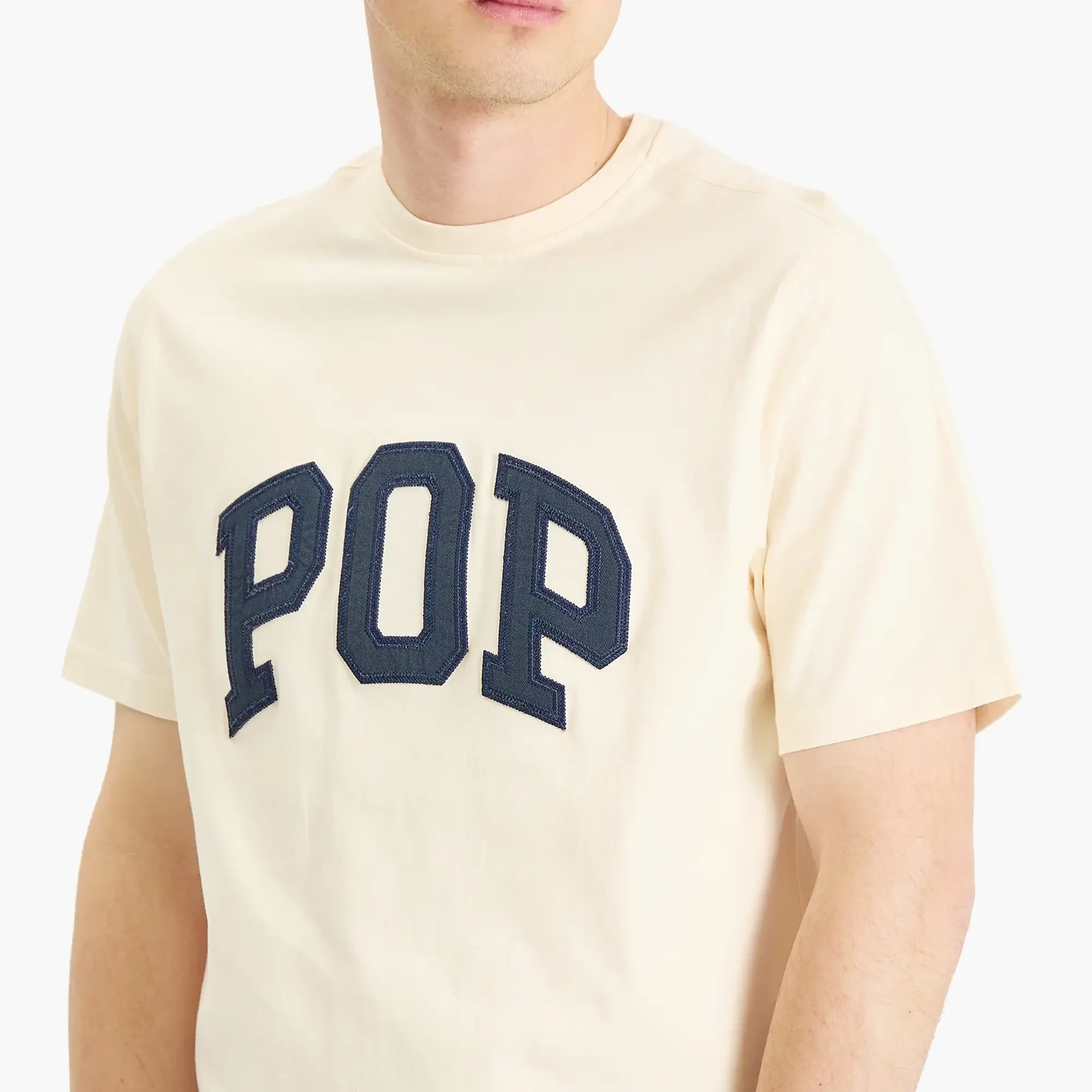 Pop Trading Company Men's Arch Logo T-Shirt Off White