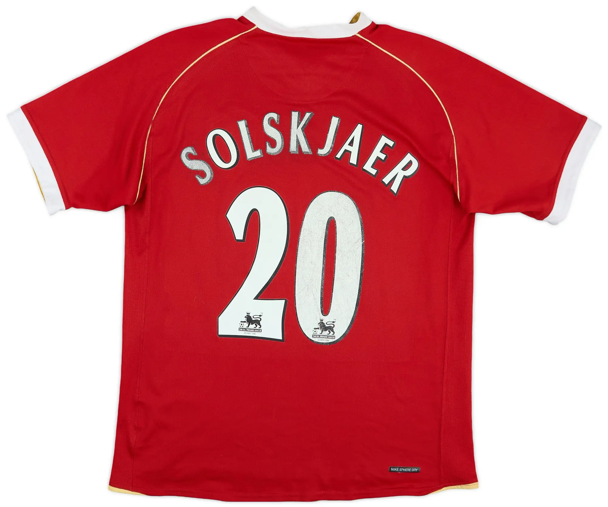 Nike 2006-07 Manchester United Home Shirt Solskjaer #20 - 5/10 - (S)