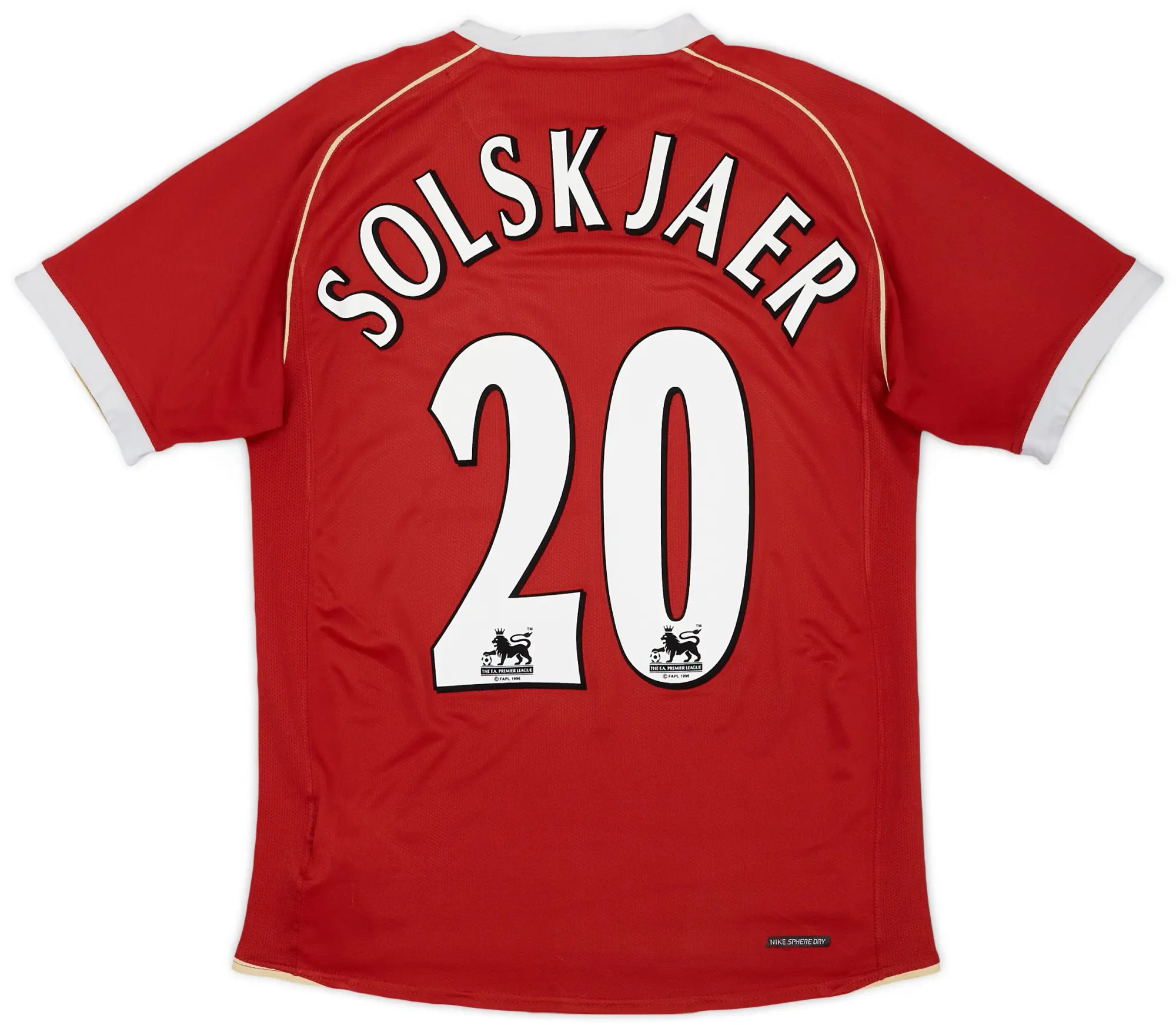 Nike 2006-07 Manchester United Home Shirt Solskjaer #20 - 5/10 - (S)