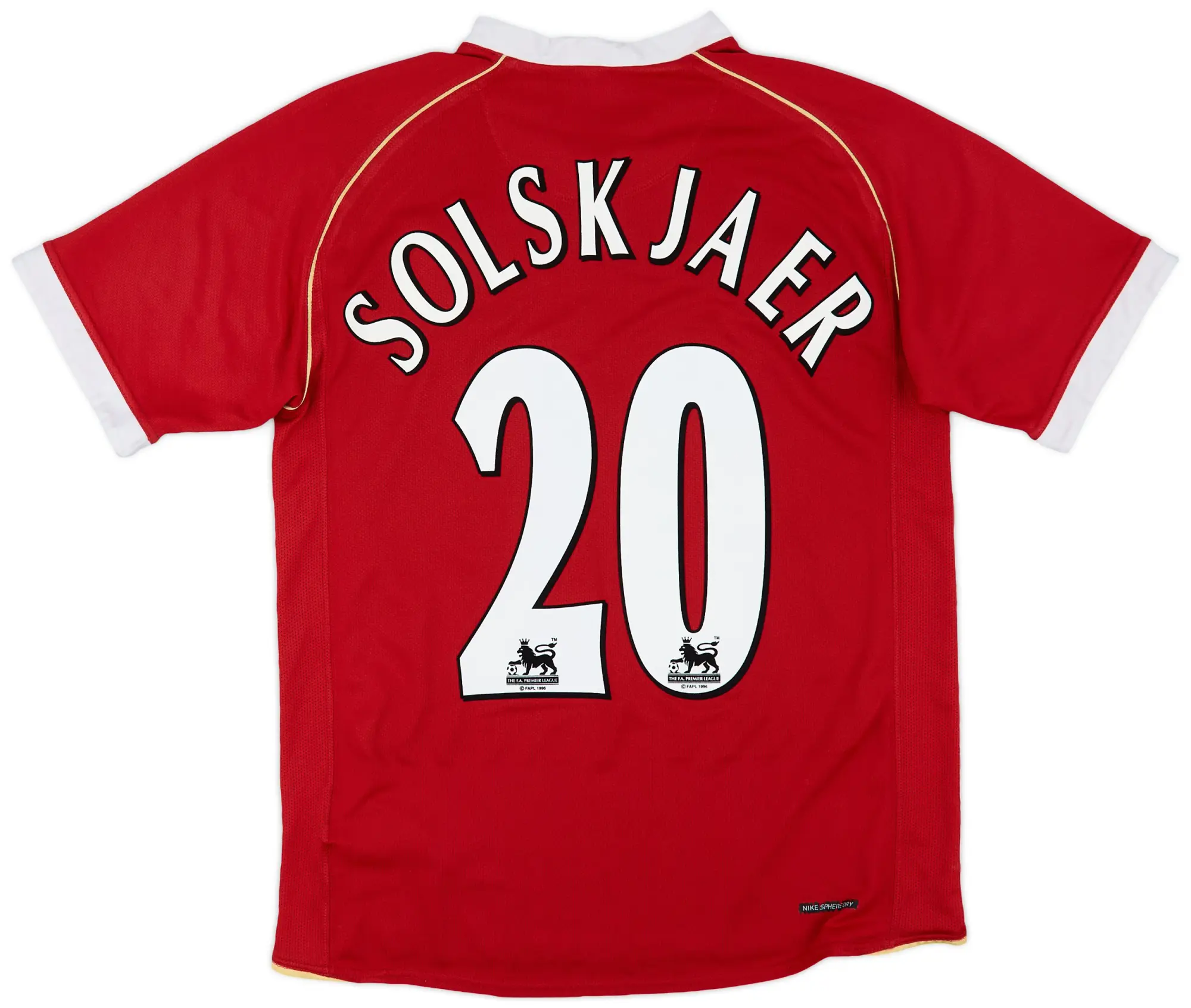 Nike 2006-07 Manchester United Home Shirt Solskjaer #20 - 6/10 - (S)
