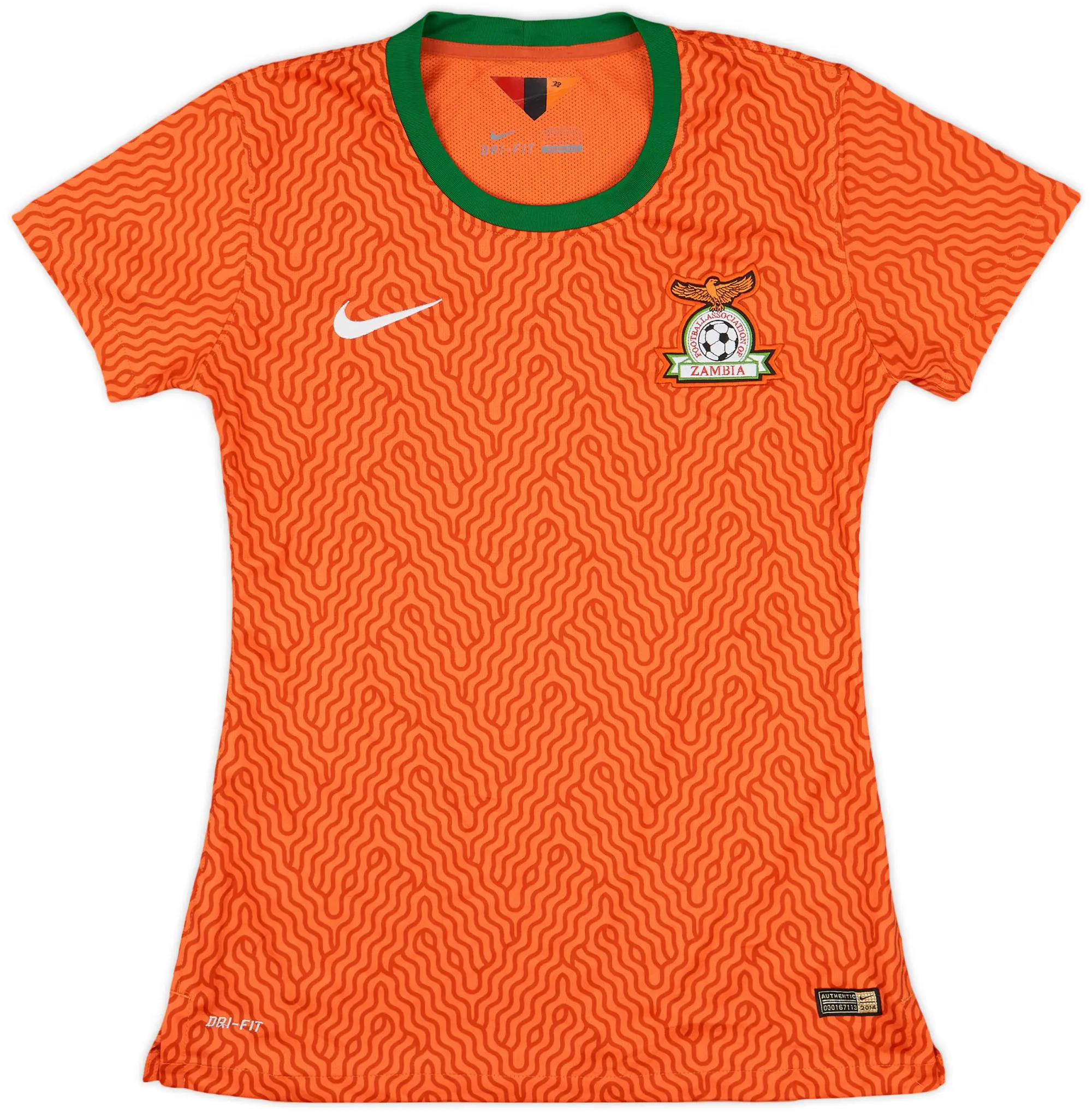 Nike 2014-16 Zambia Player Issue Away Shirt - 8/10 - (Womens's L)