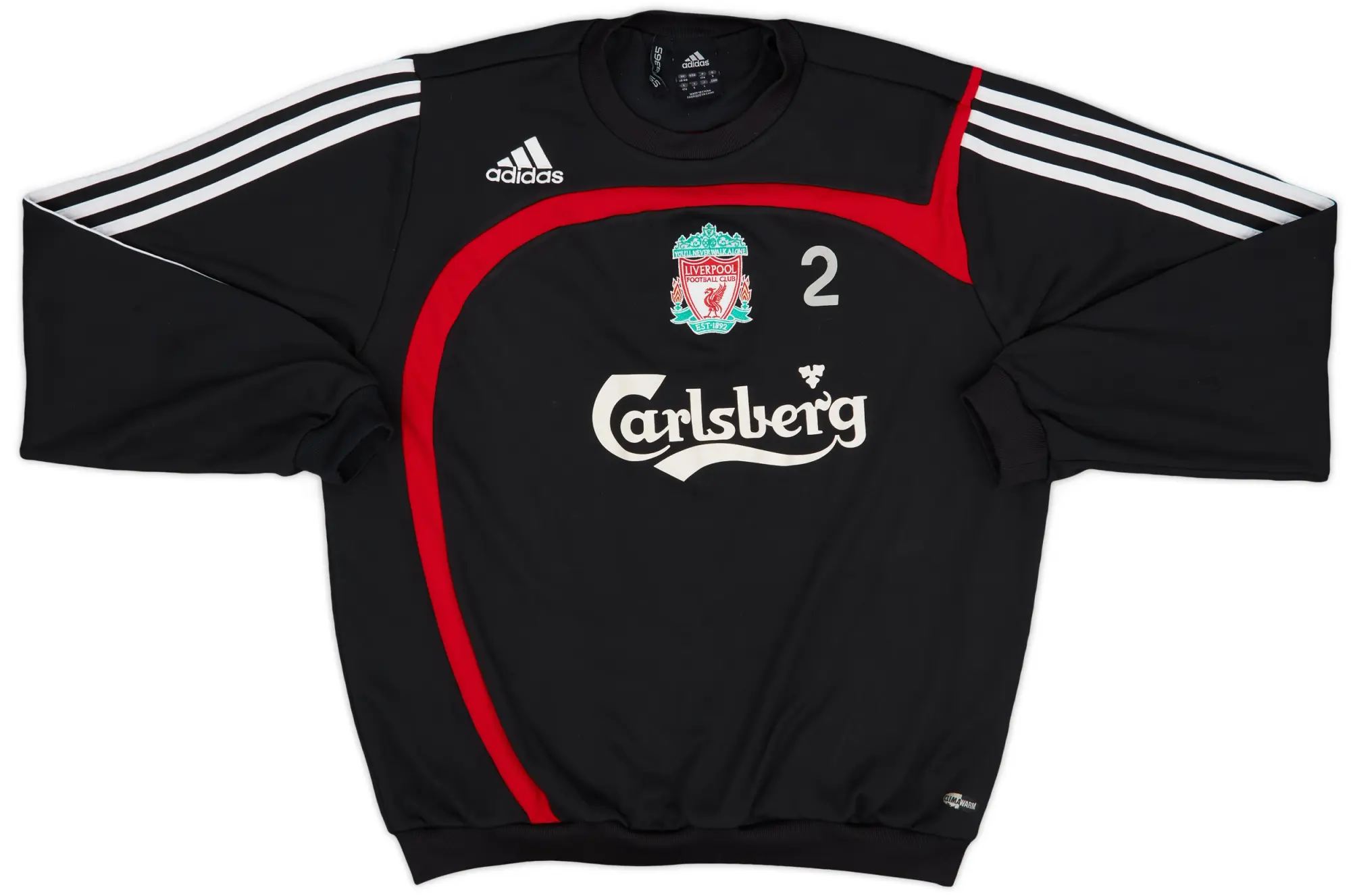 2007-08 Liverpool Player Issue adidas Sweat Top #2 - 6/10 - (M)