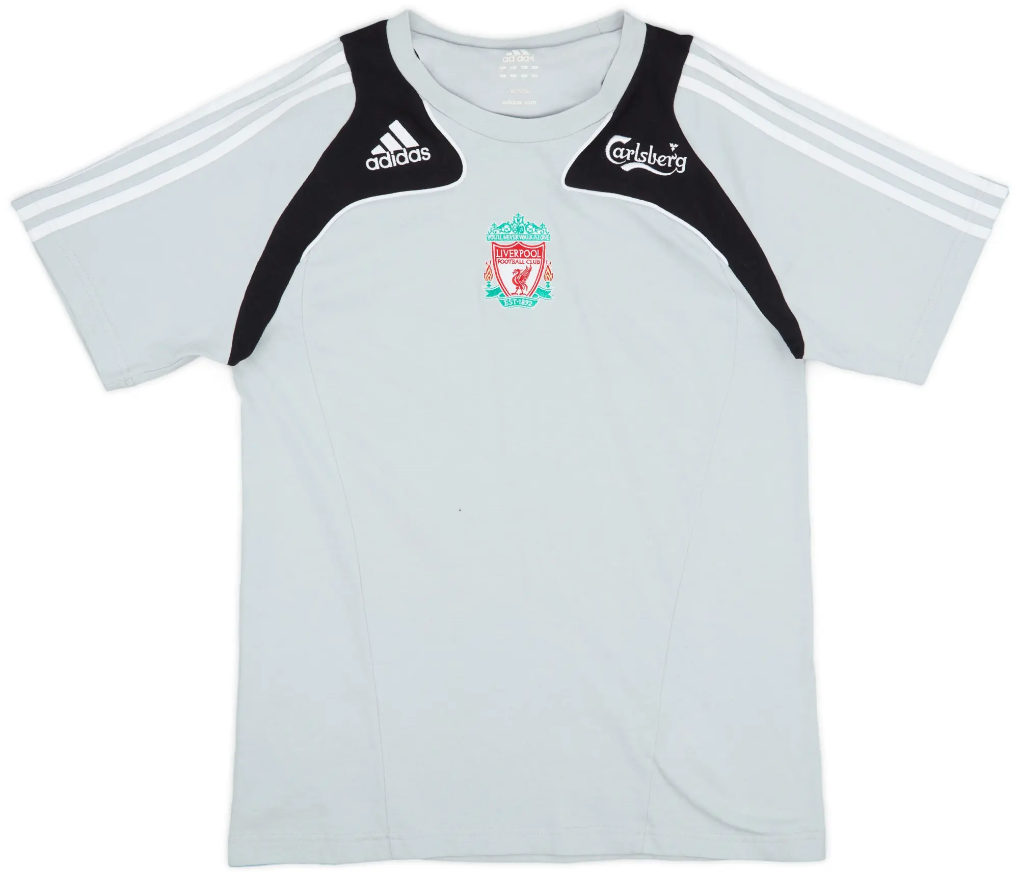 2008-09 Liverpool adidas Cotton Tee - 7/10 - (M)