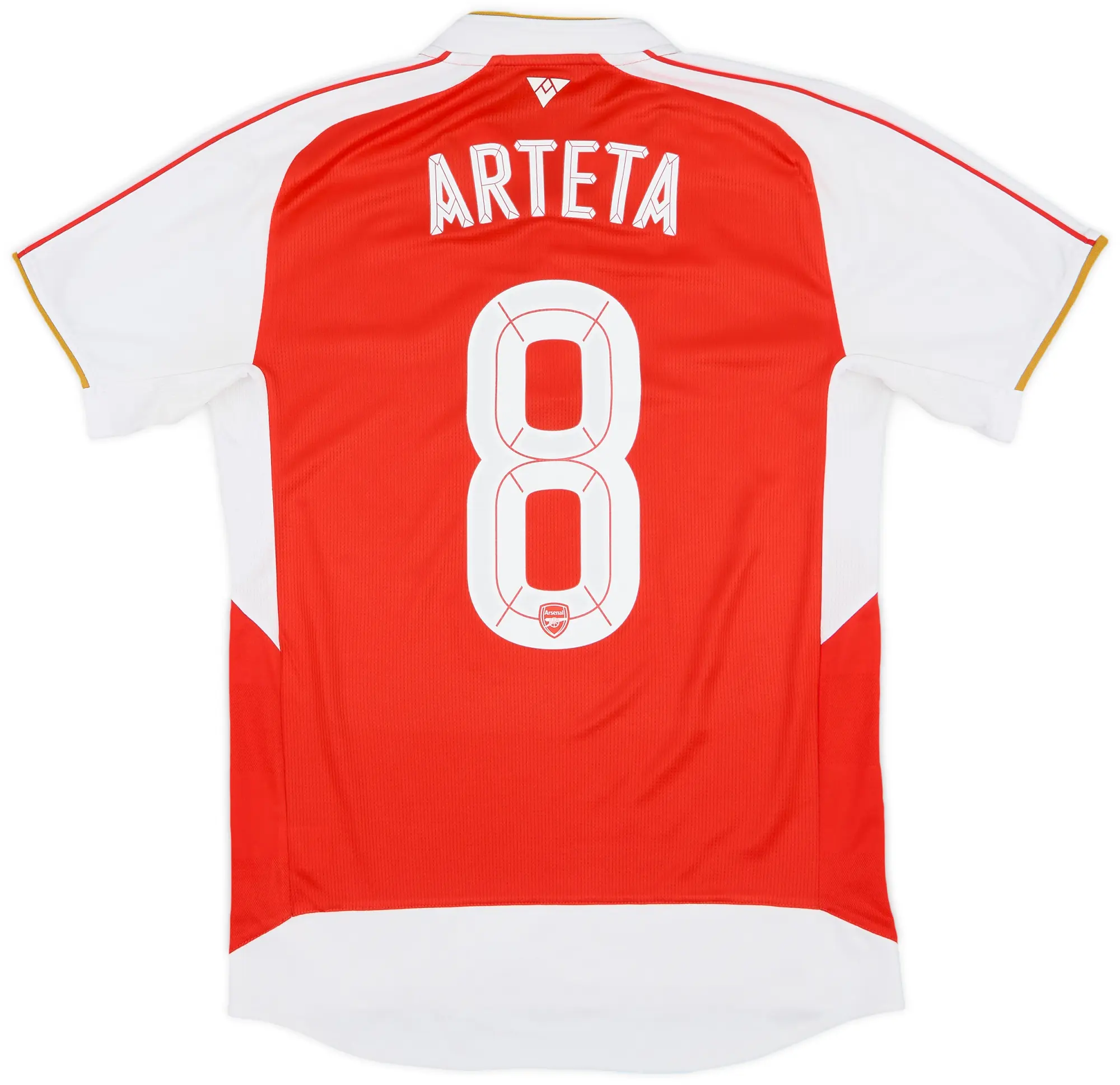 Puma 2015-16 Arsenal Home Shirt Arteta #8 - 9/10 - (S)