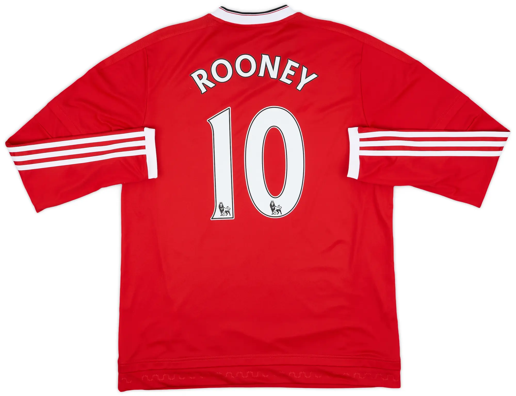 adidas 2015-16 Manchester United Home L/S Shirt Rooney #10 - 8/10 - (L)