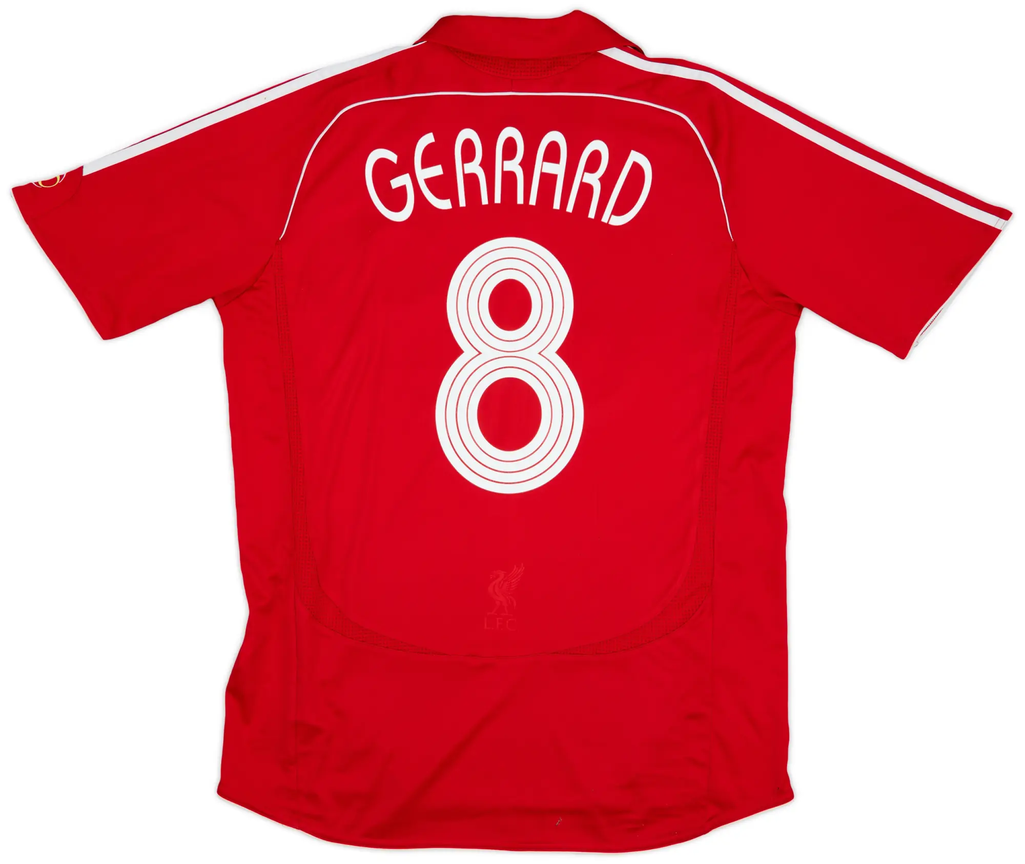 adidas 2006-08 Liverpool Home Shirt Gerrard #8 - 4/10 - (L)