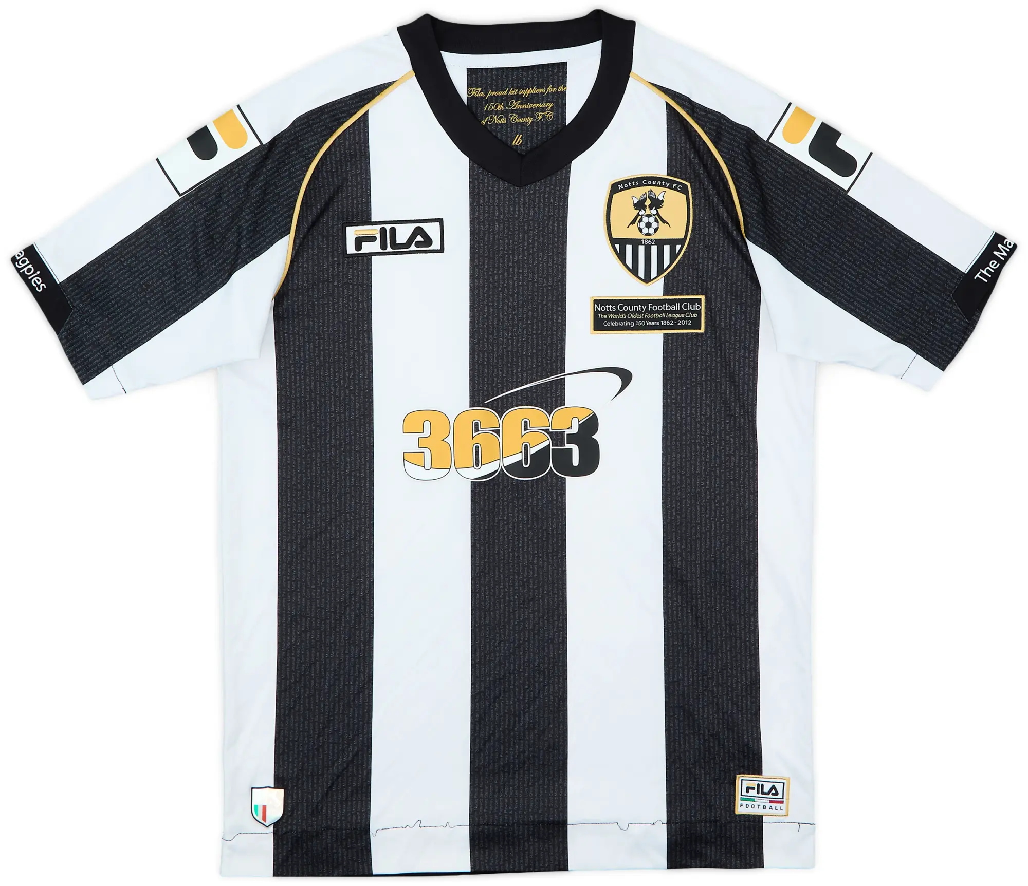 Fila 2012-13 Notts County Home Shirt - 7/10 - (L.Boys)