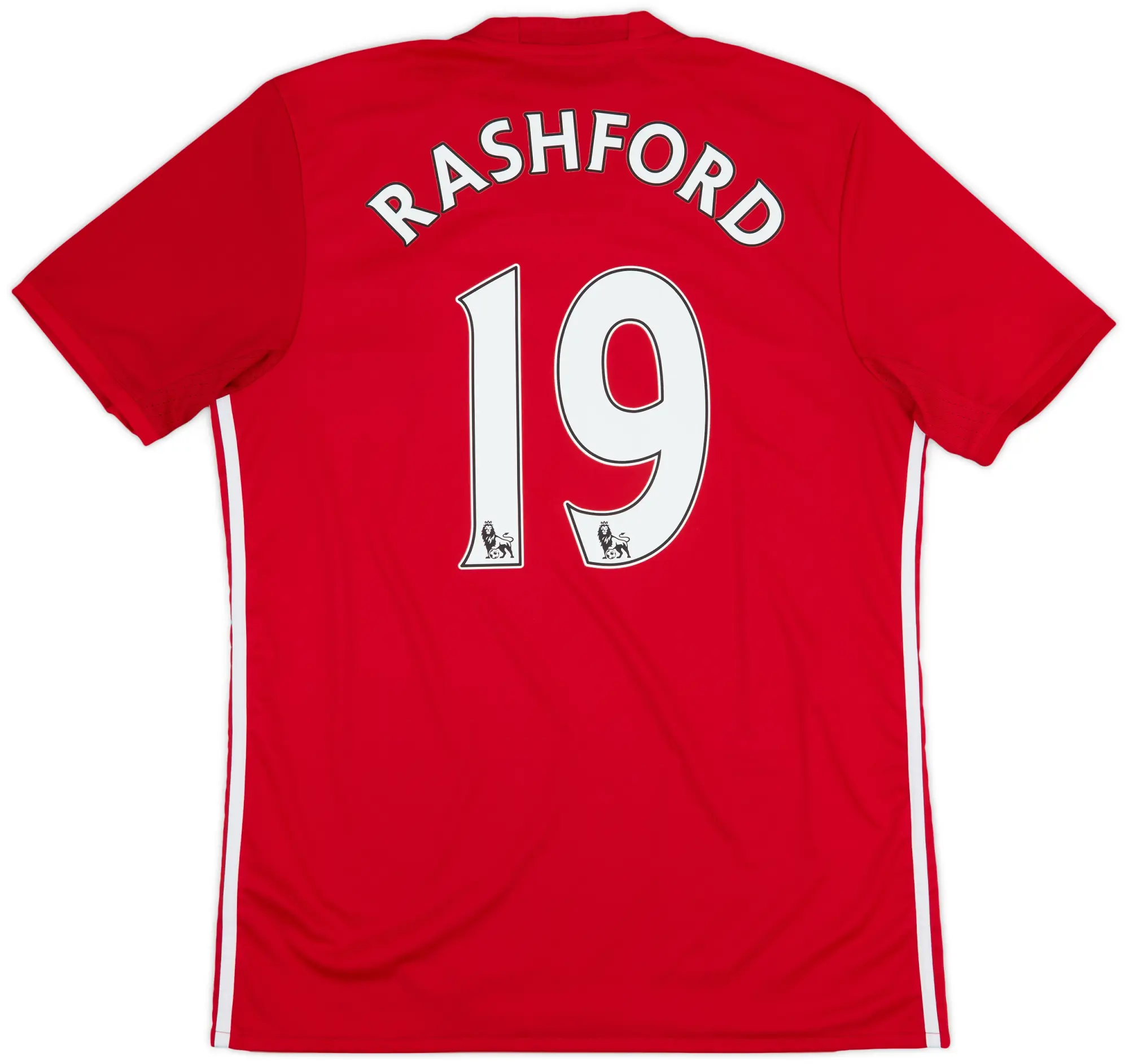 adidas 2016-17 Manchester United Home Shirt Rashford #19 - 8/10 - (L)