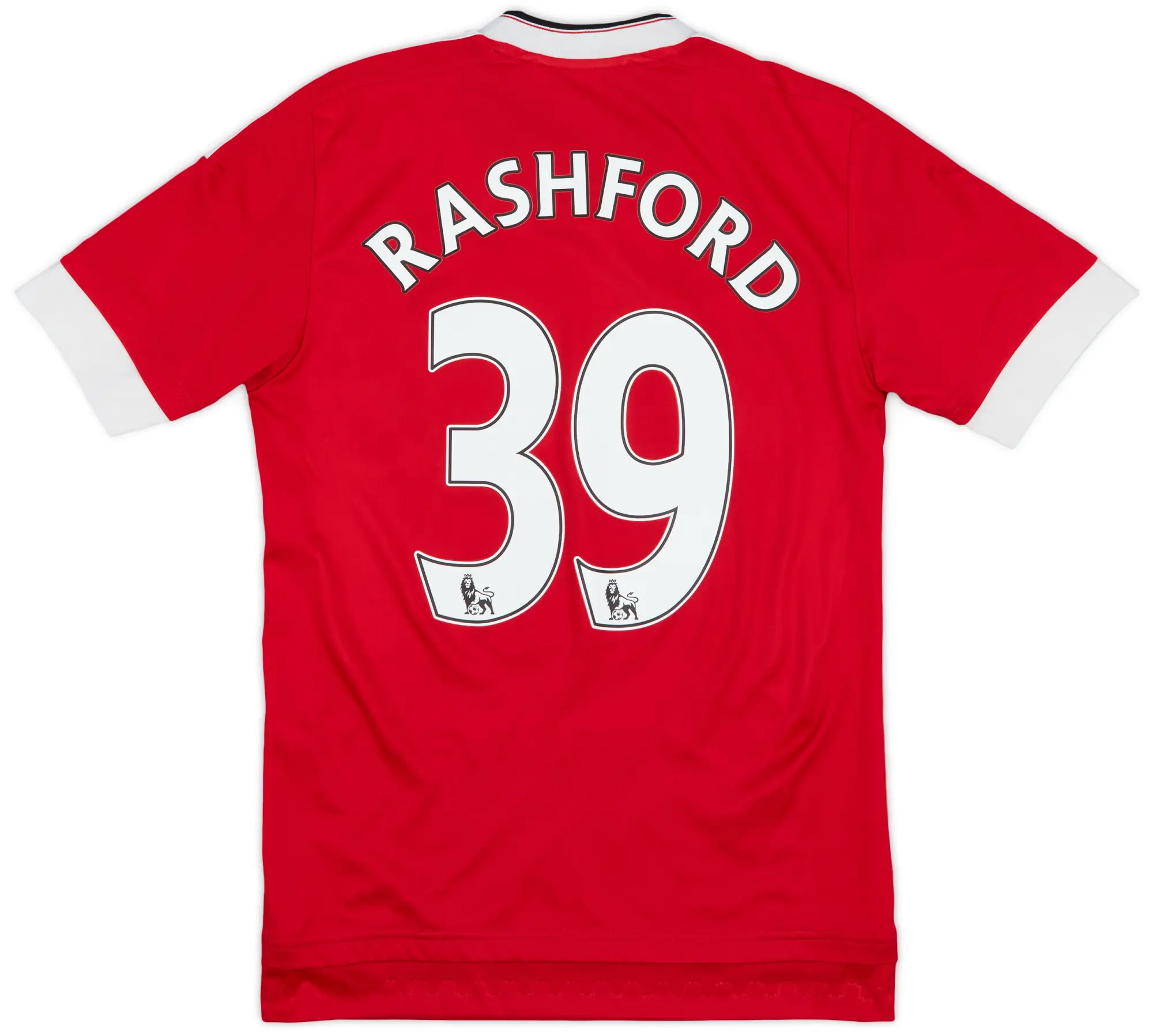 adidas 2015-16 Manchester United Home Shirt Rashford #39 - 6/10 - (XS)