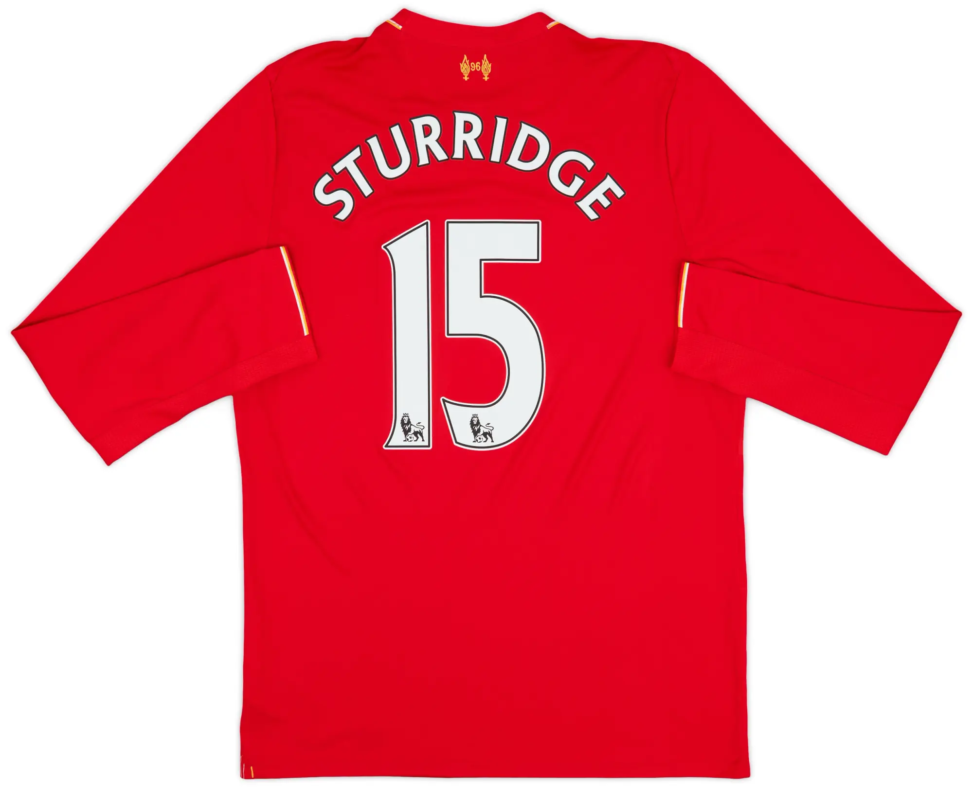 NewBalance 2015-16 Liverpool Home L/S Shirt Sturridge #15 - 8/10 - (M)