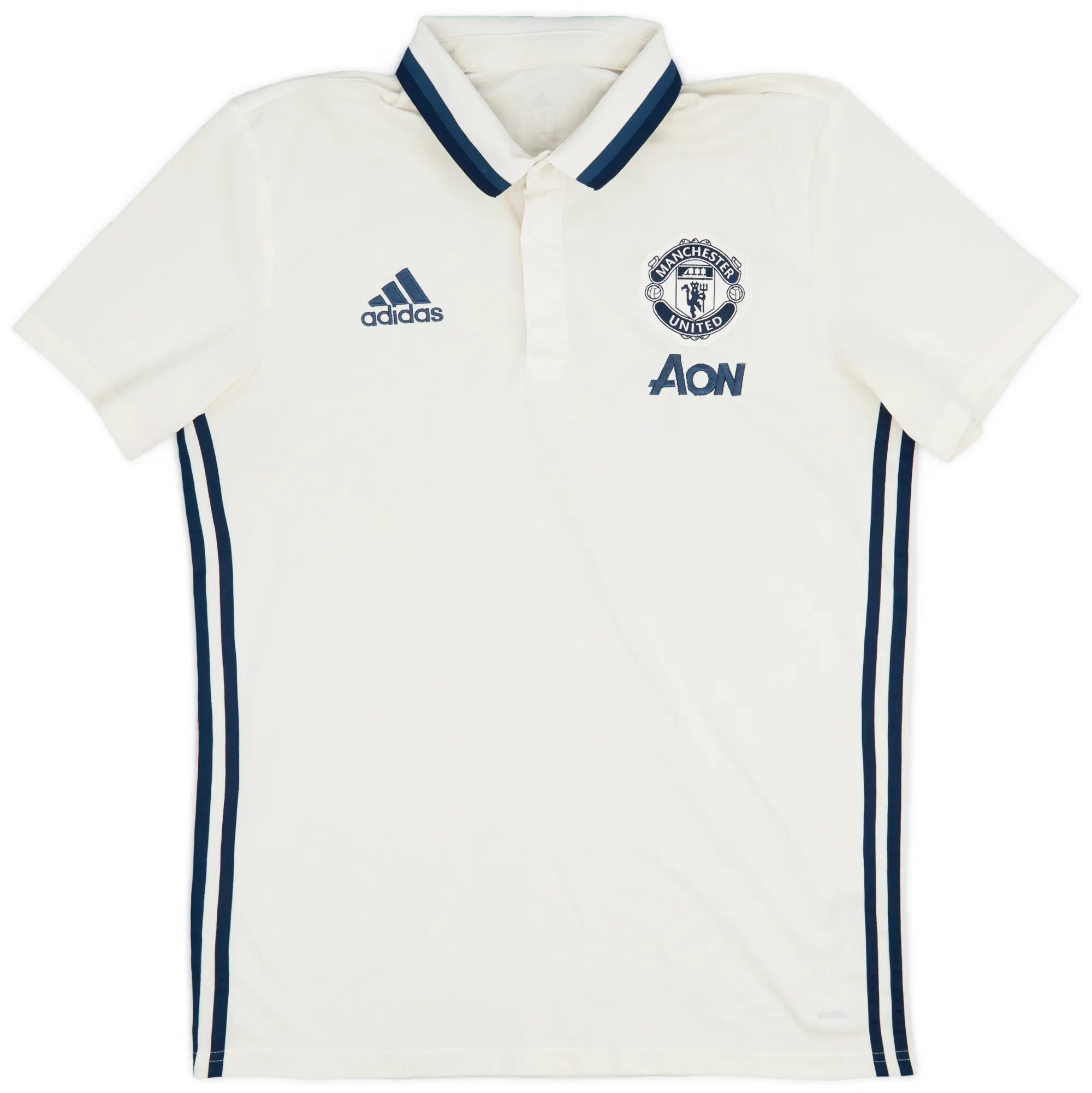 2016-17 Manchester United adidas Polo Shirt - 7/10 - (L)