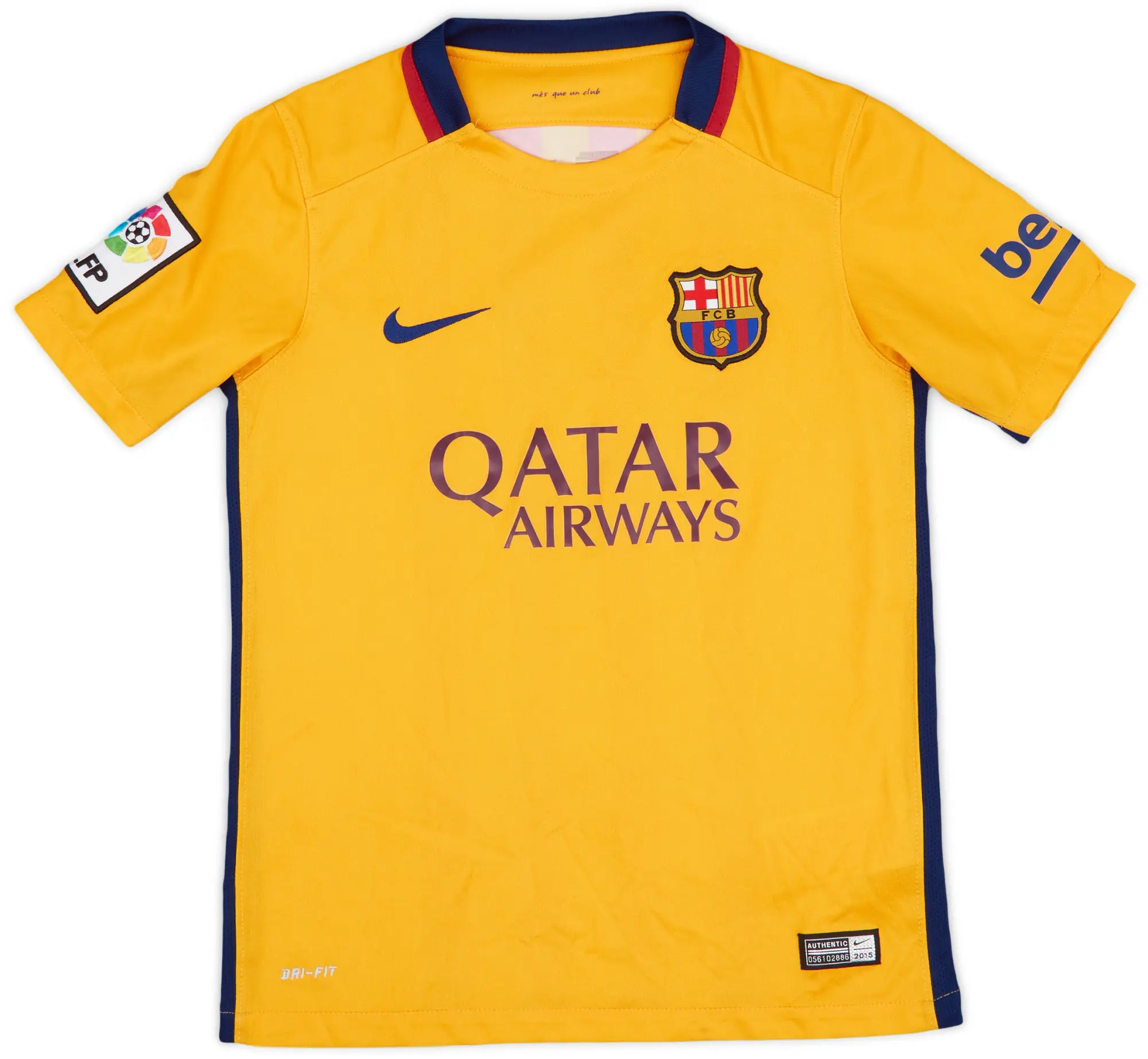 Nike 2015-16 Barcelona Away Shirt - 8/10 - (M.Boys)